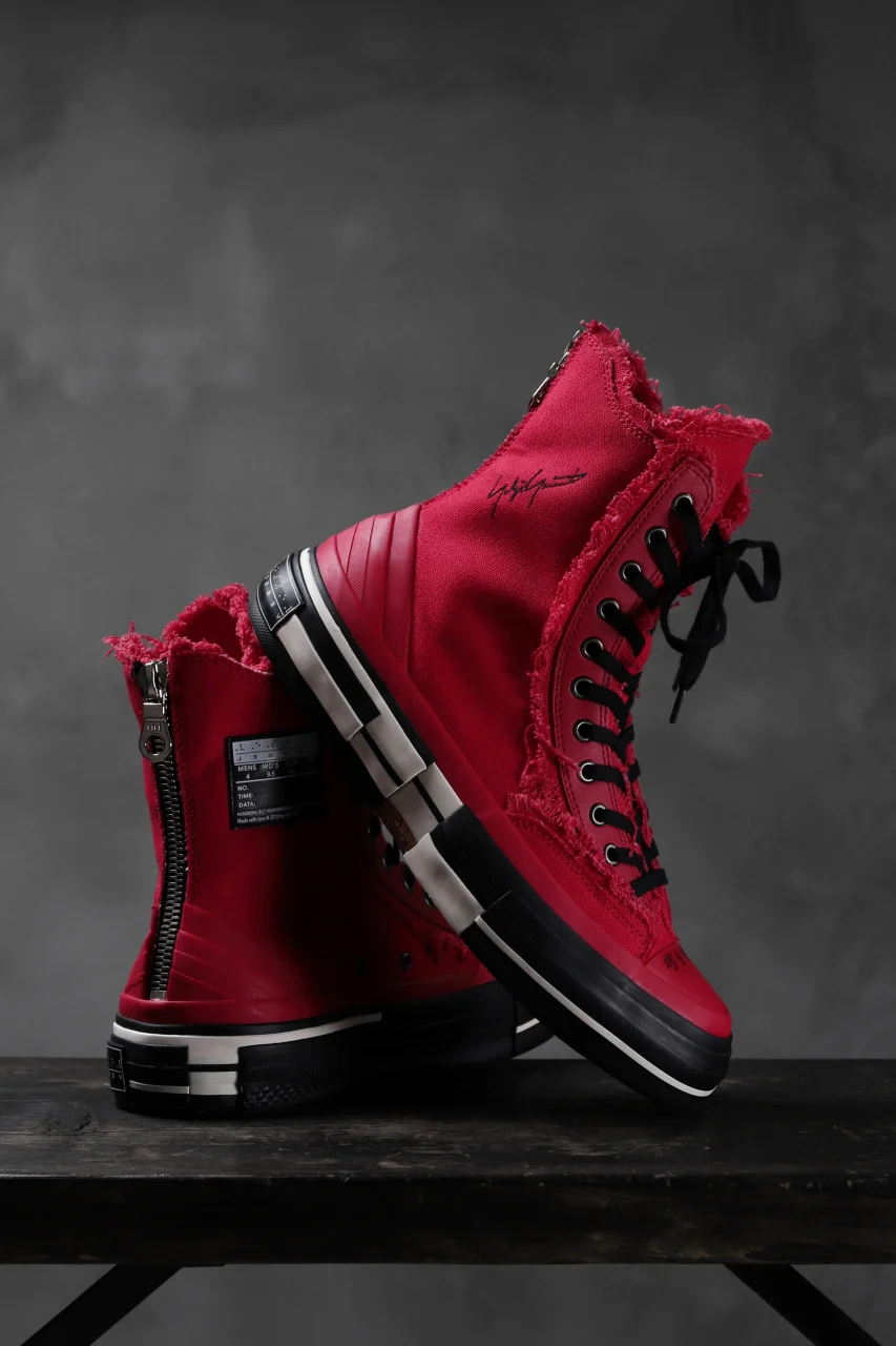 YOHJI YAMAMOTO × XVESSEL SNEAKERS HIGH (RED) - Image 10