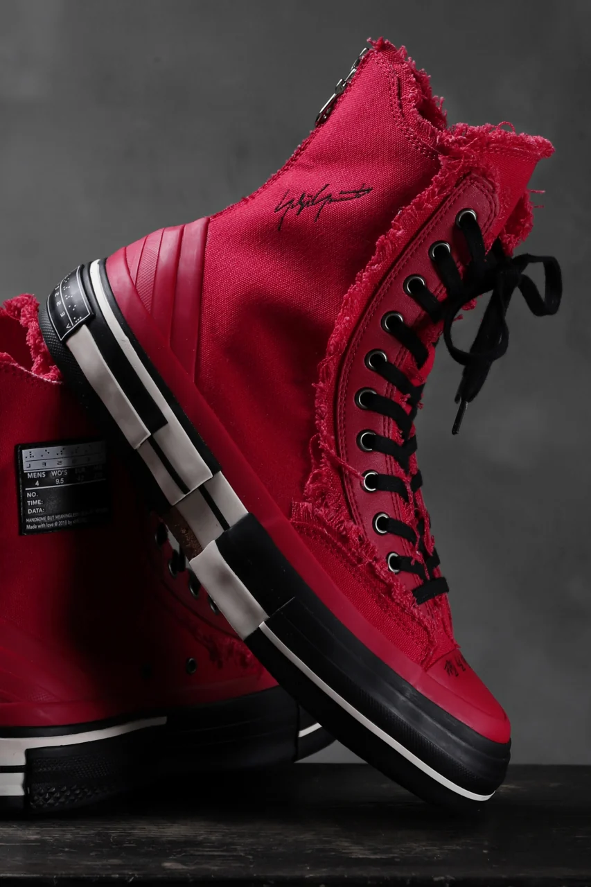 YOHJI YAMAMOTO × XVESSEL SNEAKERS HIGH (RED) - Image 14