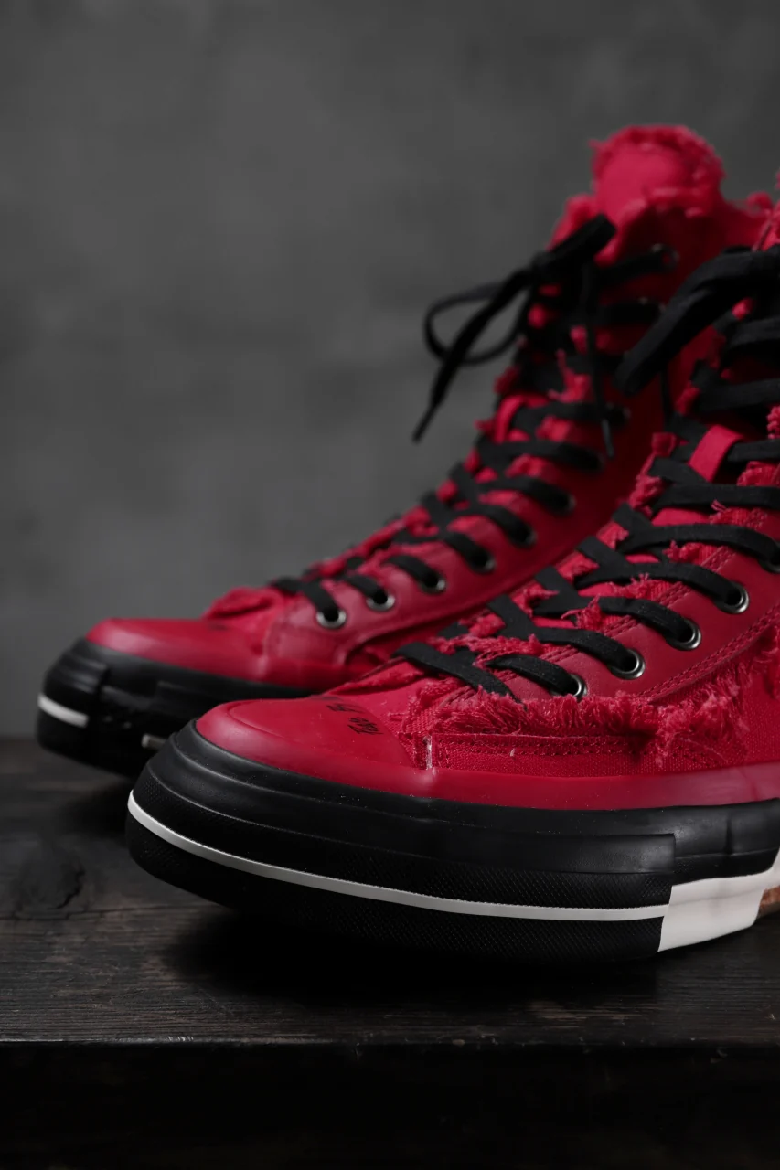 YOHJI YAMAMOTO × XVESSEL SNEAKERS HIGH (RED) - Image 16