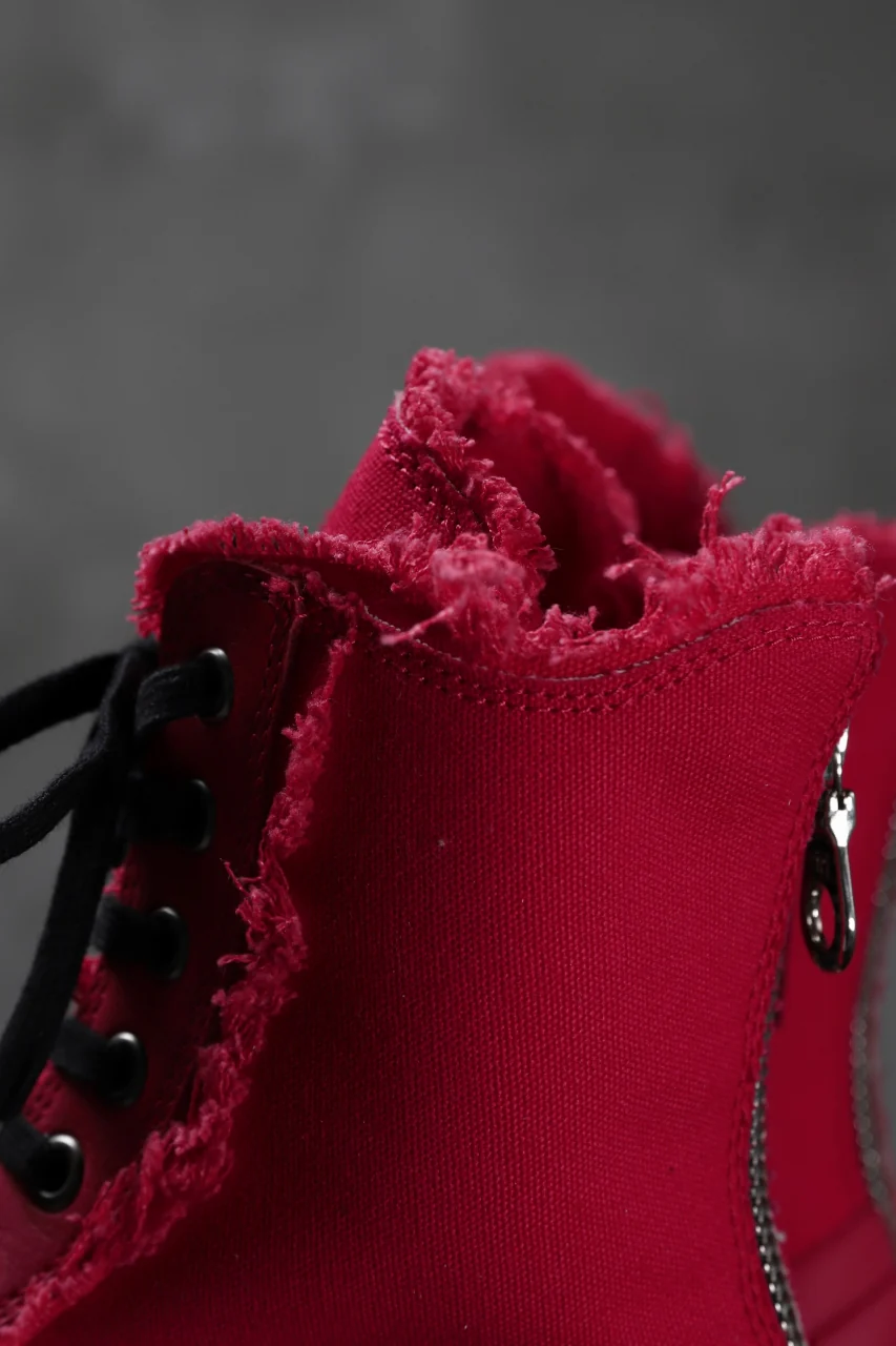 YOHJI YAMAMOTO × XVESSEL SNEAKERS HIGH (RED) - Image 20