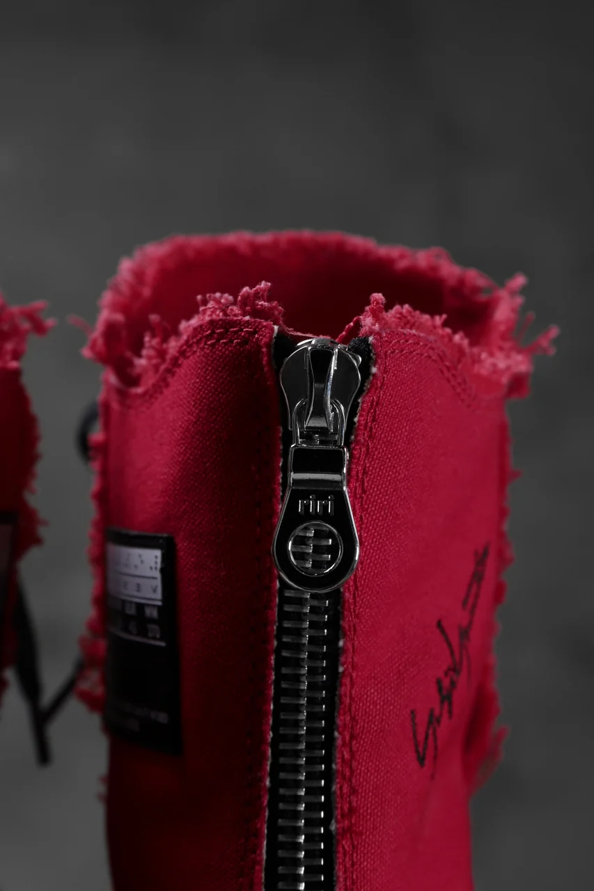YOHJI YAMAMOTO × XVESSEL SNEAKERS HIGH (RED) - Image 21