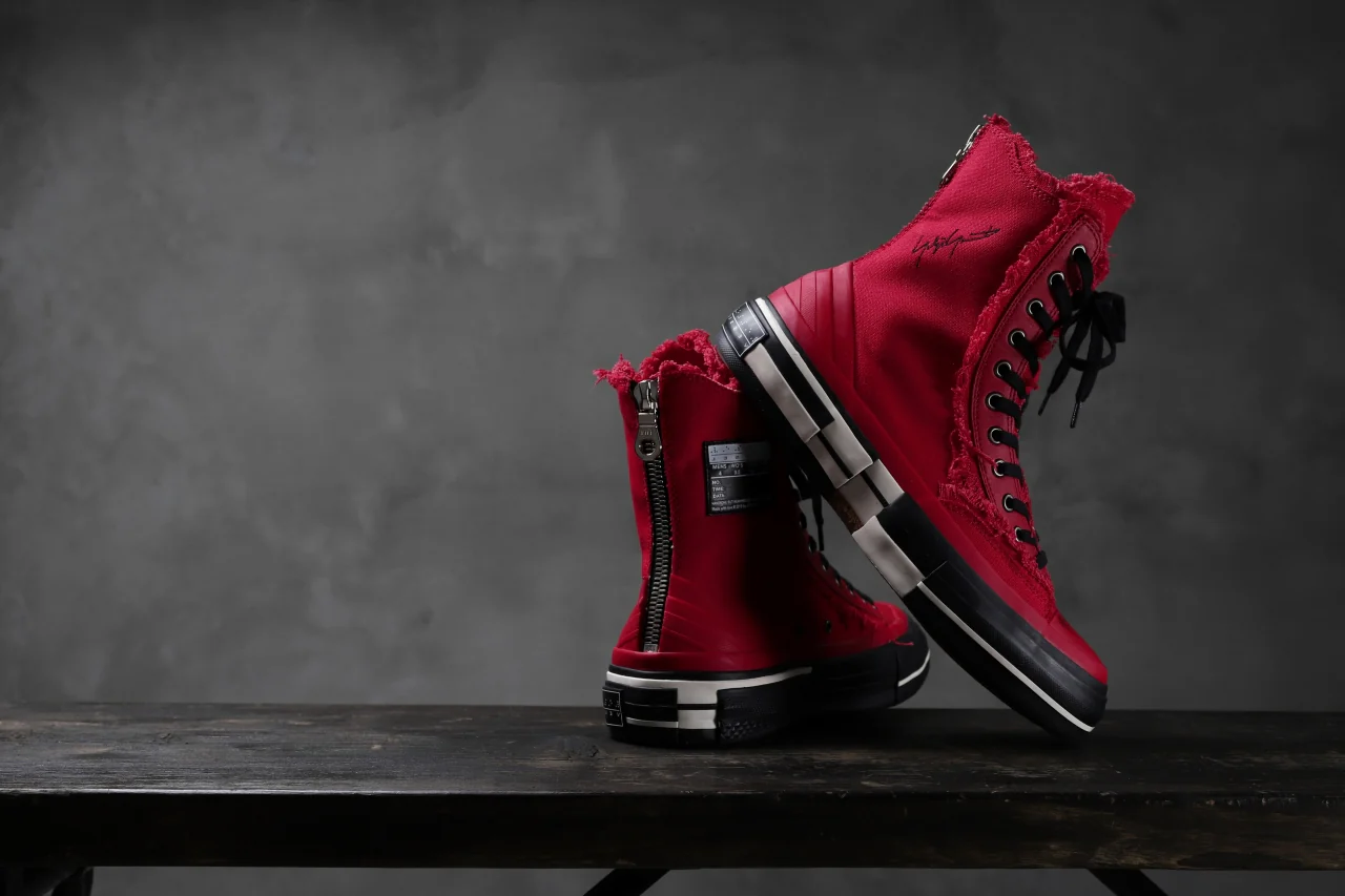 YOHJI YAMAMOTO × XVESSEL SNEAKERS HIGH (RED) - Image 24