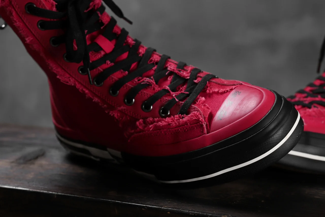 YOHJI YAMAMOTO × XVESSEL SNEAKERS HIGH (RED) - Image 29