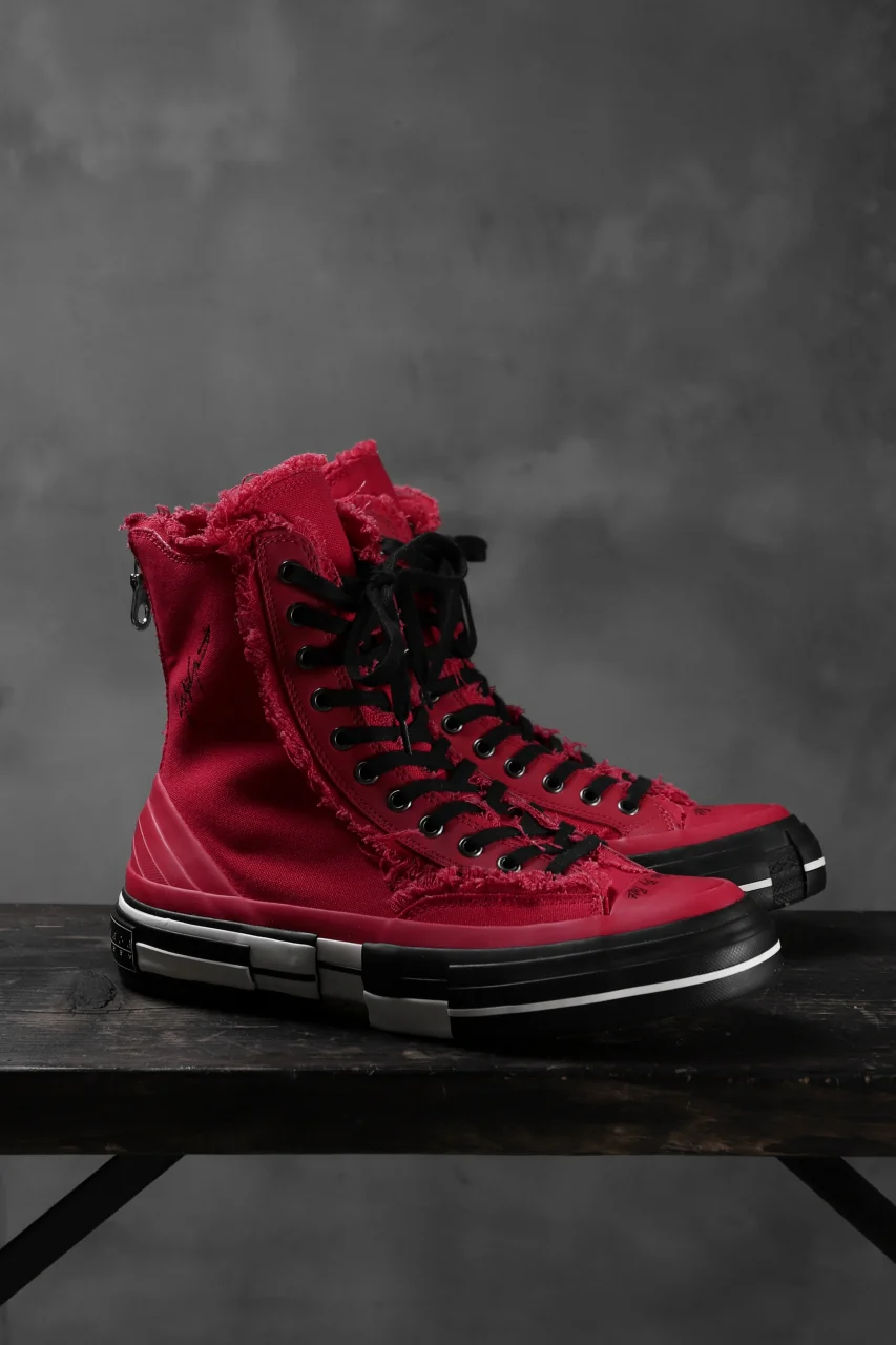 YOHJI YAMAMOTO × XVESSEL SNEAKERS HIGH (RED) - Image 3