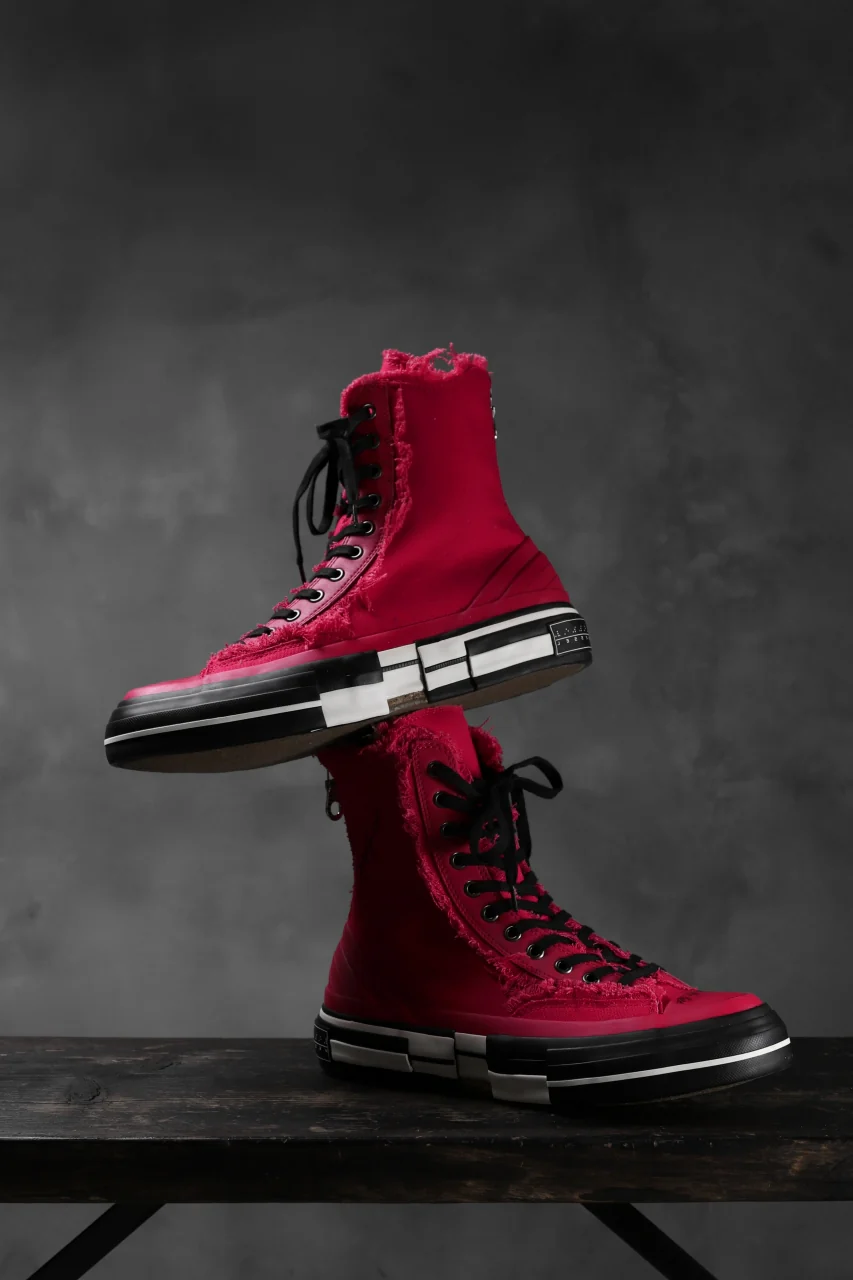 YOHJI YAMAMOTO × XVESSEL SNEAKERS HIGH (RED) - Image 4