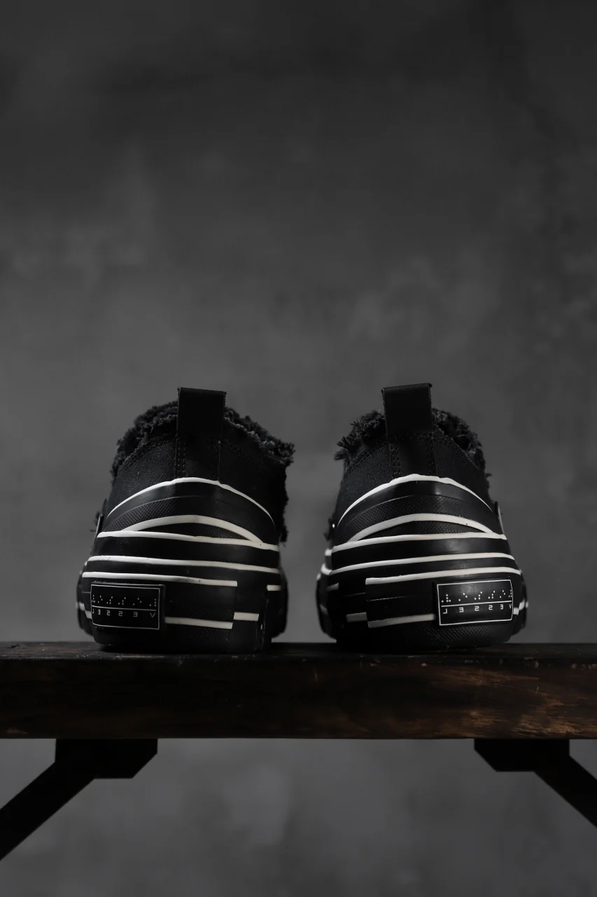YOHJI YAMAMOTO × XVESSEL SNEAKERS LOW (BLACK×BLACK) - Image 11