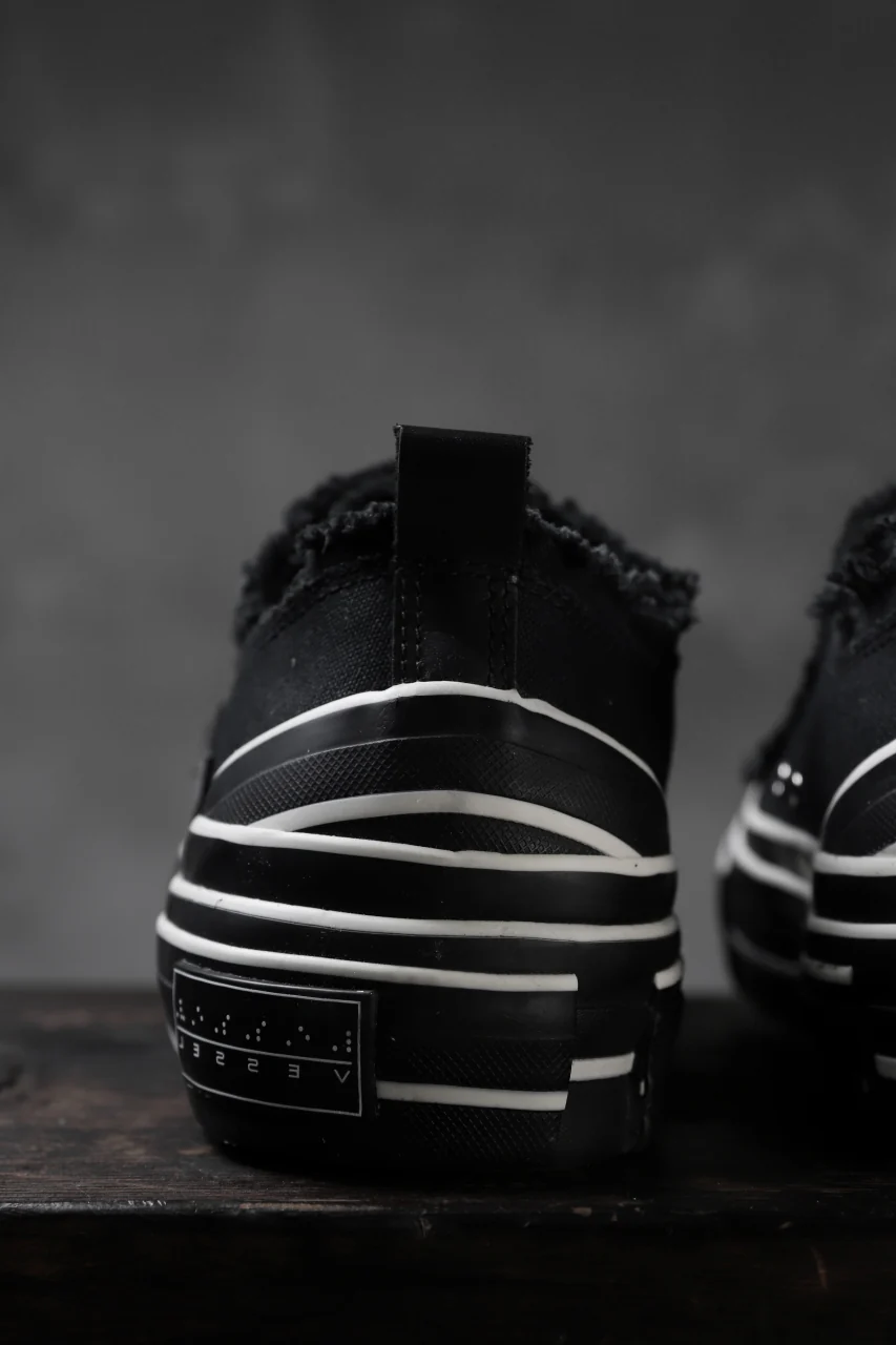 YOHJI YAMAMOTO × XVESSEL SNEAKERS LOW (BLACK×BLACK) - Image 15