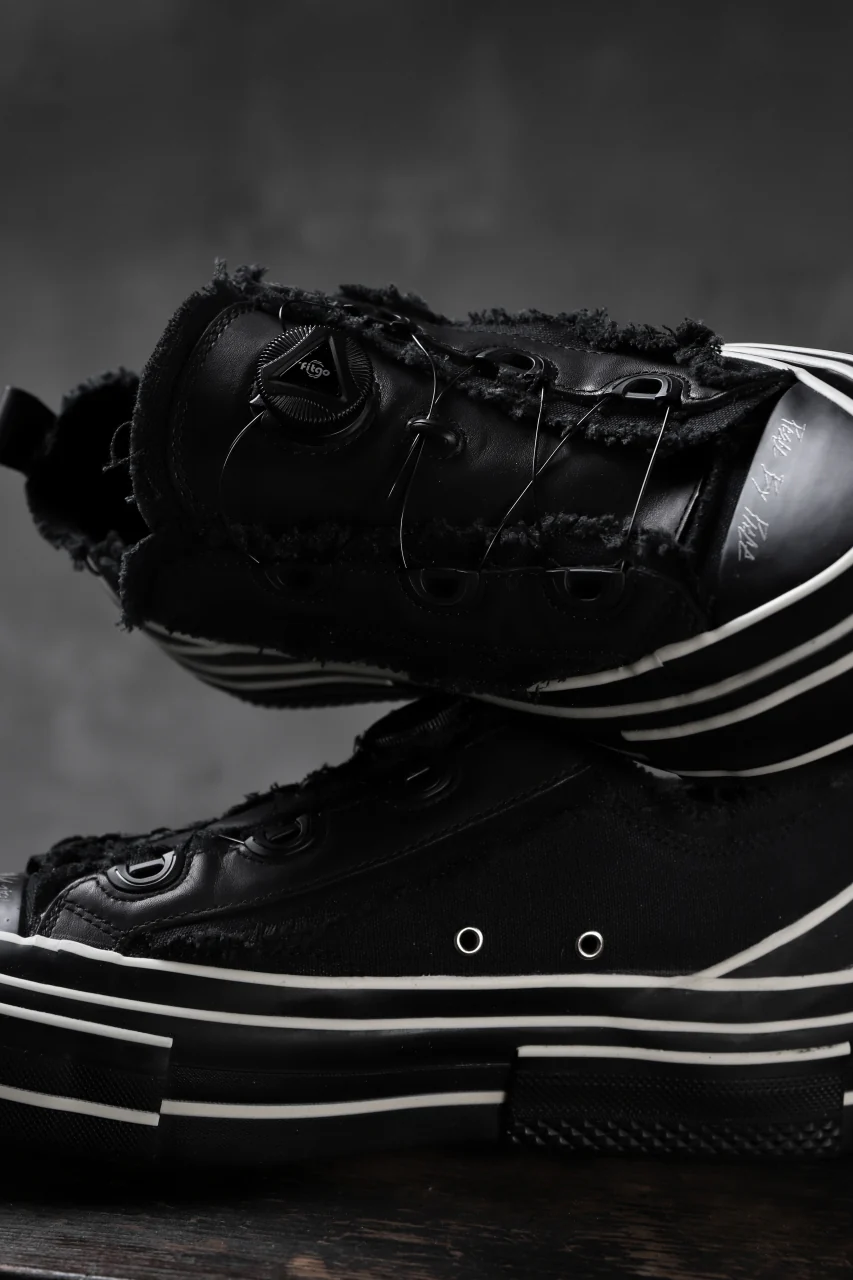 YOHJI YAMAMOTO × XVESSEL SNEAKERS LOW (BLACK×BLACK) - Image 17