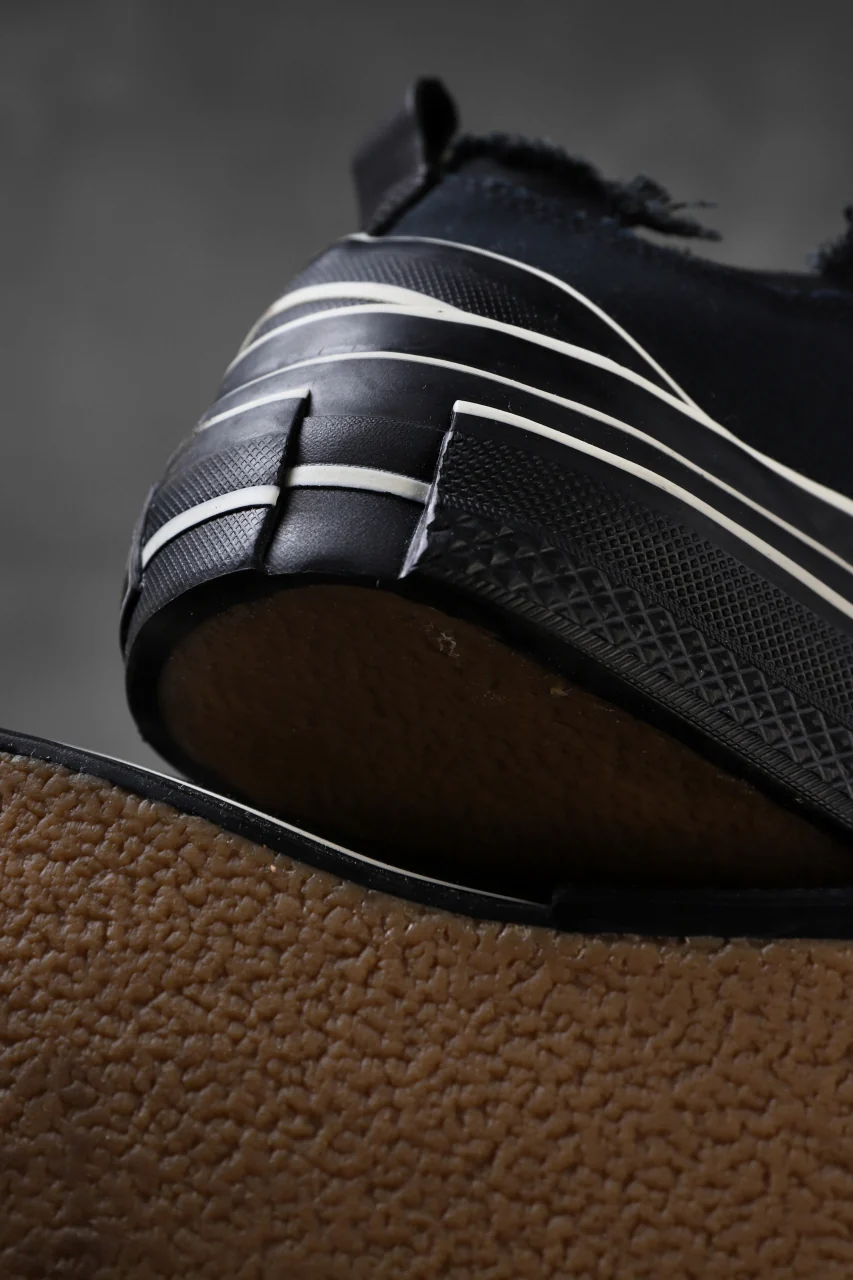 YOHJI YAMAMOTO × XVESSEL SNEAKERS LOW (BLACK×BLACK) - Image 18