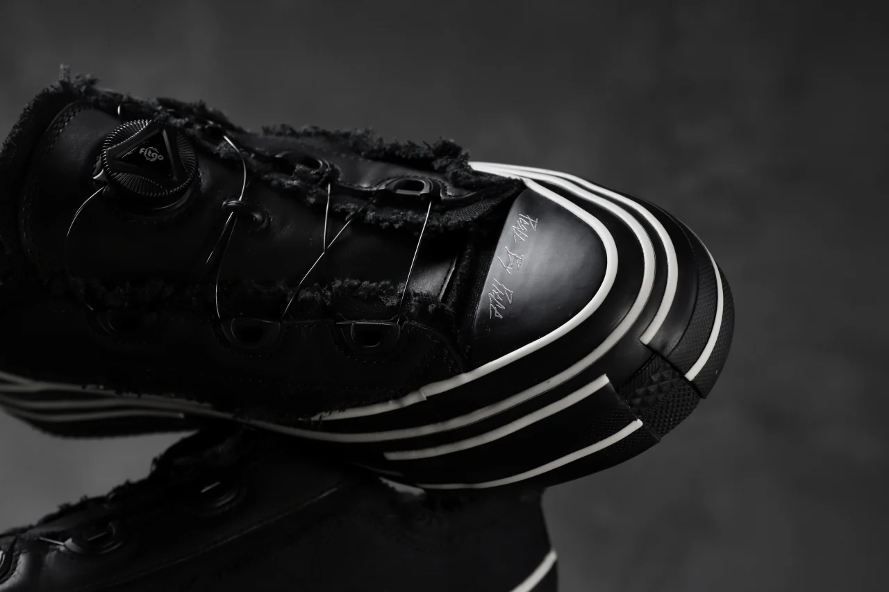 YOHJI YAMAMOTO × XVESSEL SNEAKERS LOW (BLACK×BLACK) - Image 23