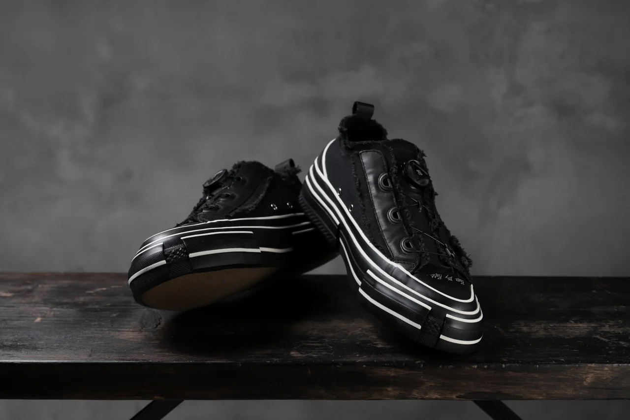 YOHJI YAMAMOTO × XVESSEL SNEAKERS LOW (BLACK×BLACK) - Image 28