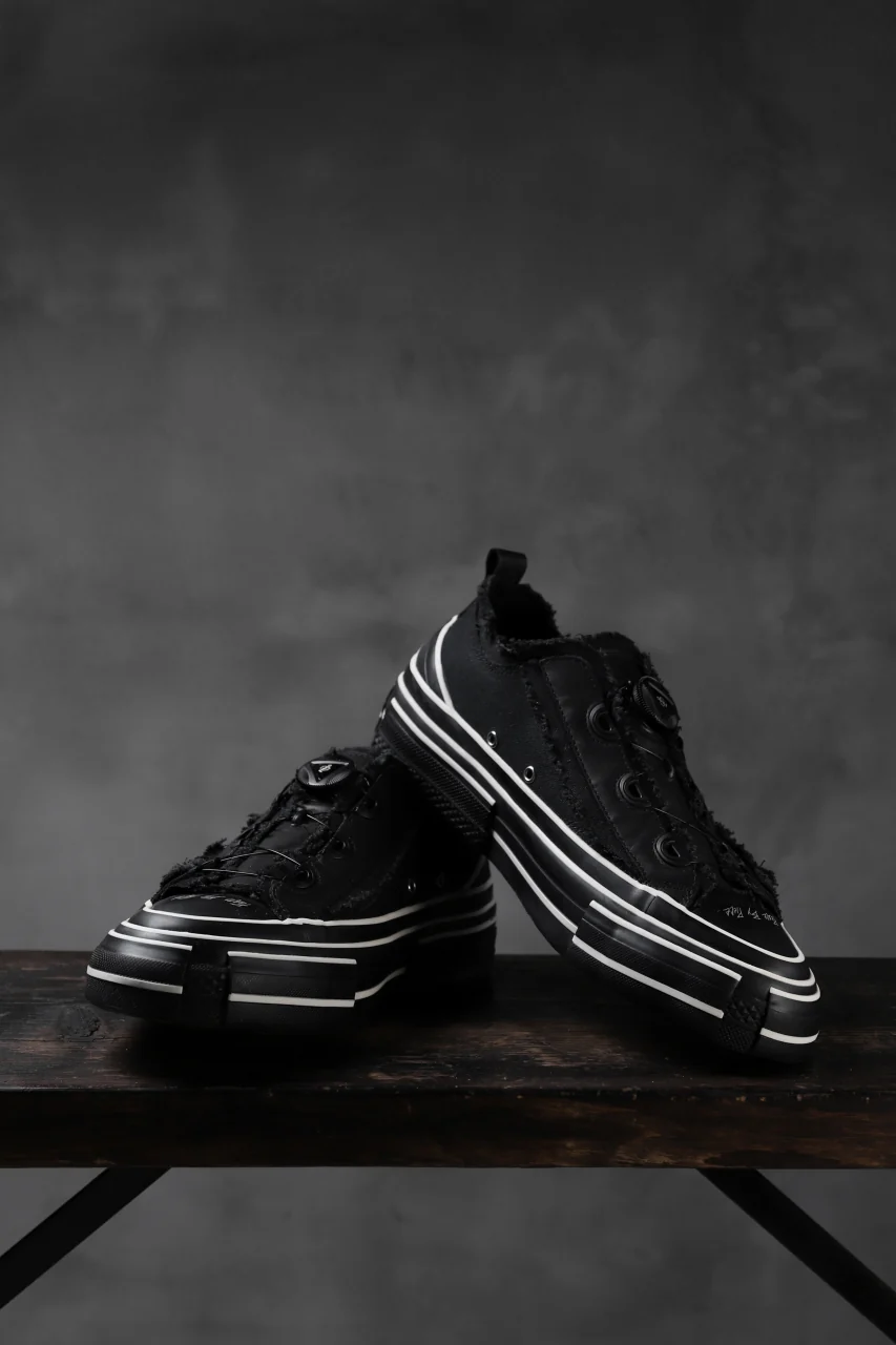 YOHJI YAMAMOTO × XVESSEL SNEAKERS LOW (BLACK×BLACK) - Image 3
