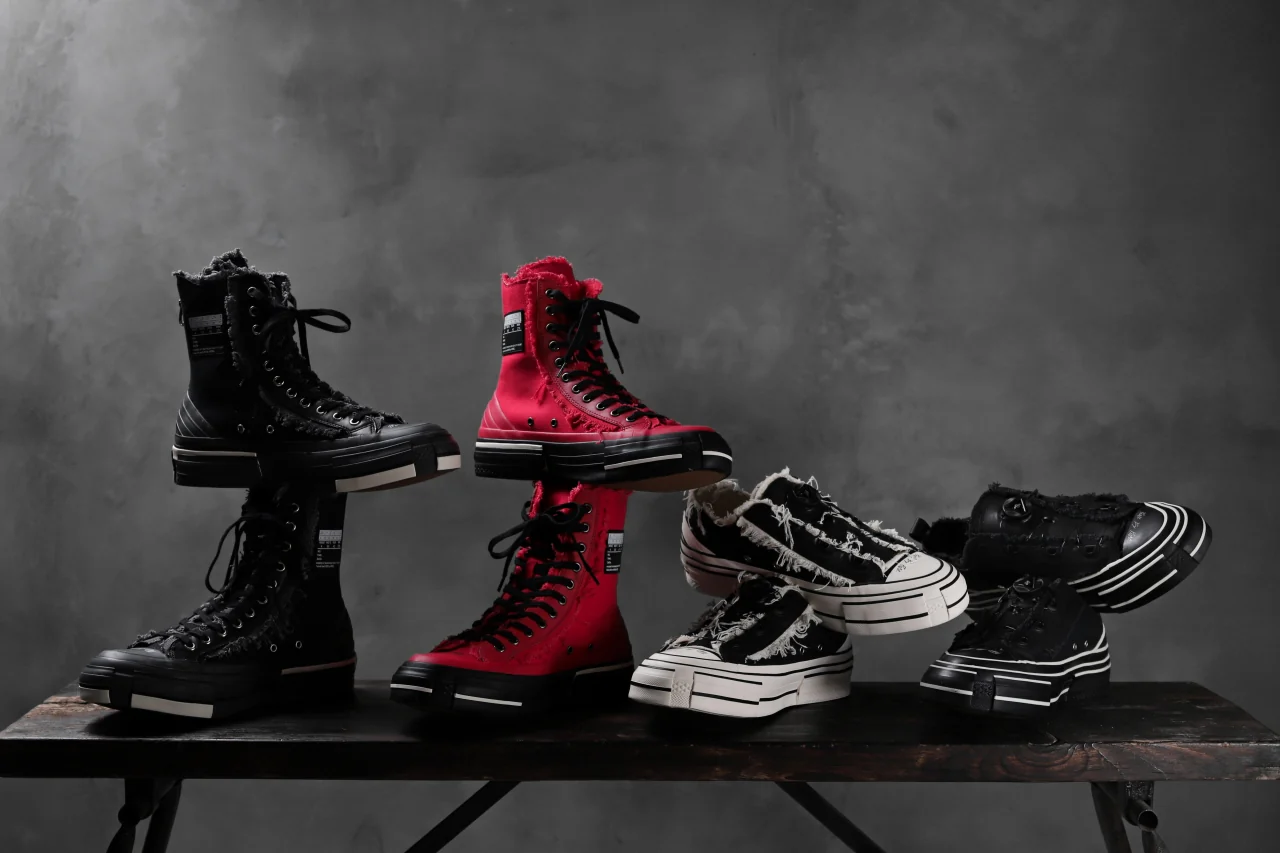 YOHJI YAMAMOTO × XVESSEL SNEAKERS LOW (BLACK×WHITE) - Image 5