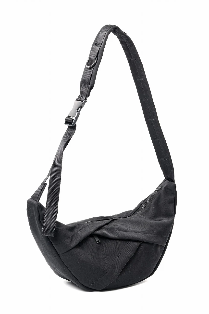Y's 3 POCKETS SHOULDER BAG / NY WASHER TWILL (BLACK) - Image 2