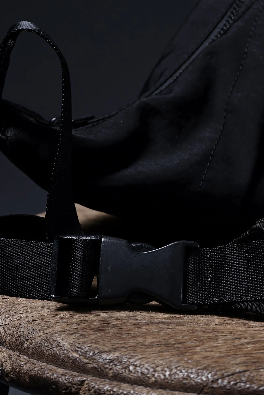 Y's 3 POCKETS SHOULDER BAG / NY WASHER TWILL (BLACK) - Image 27