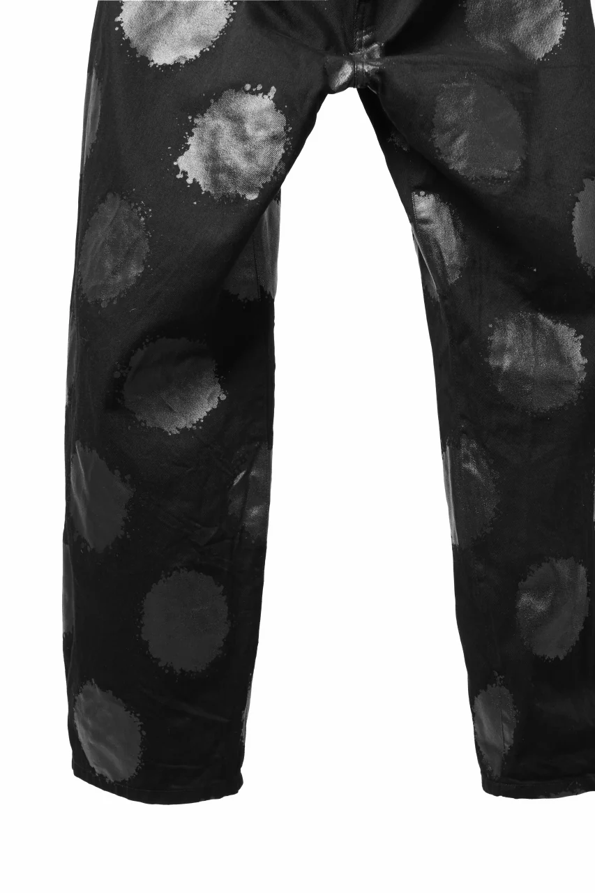 Y's.... 5POCKET JEANS / DOTS-PRINTED DENIM (BLACK) - Image 11