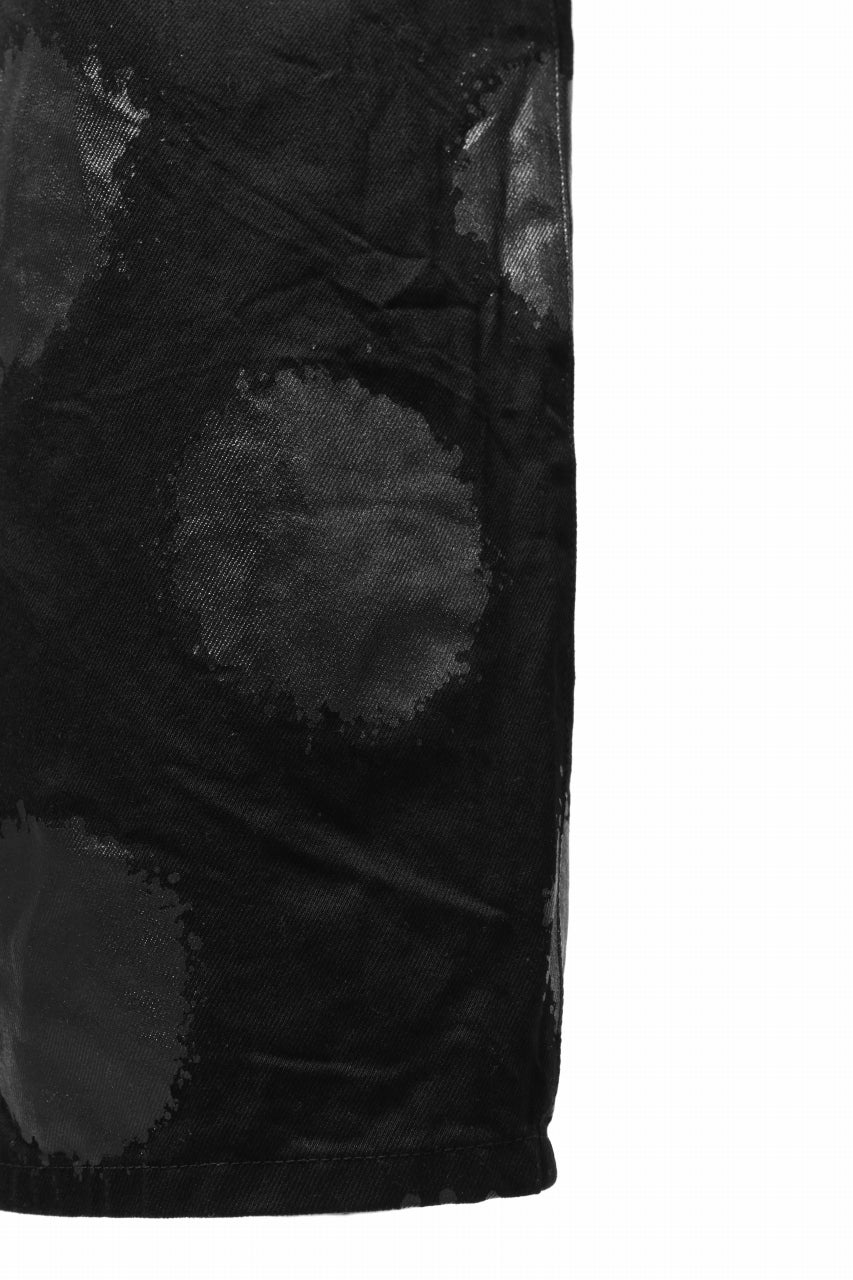 Y's.... 5POCKET JEANS / DOTS-PRINTED DENIM (BLACK) - Image 12
