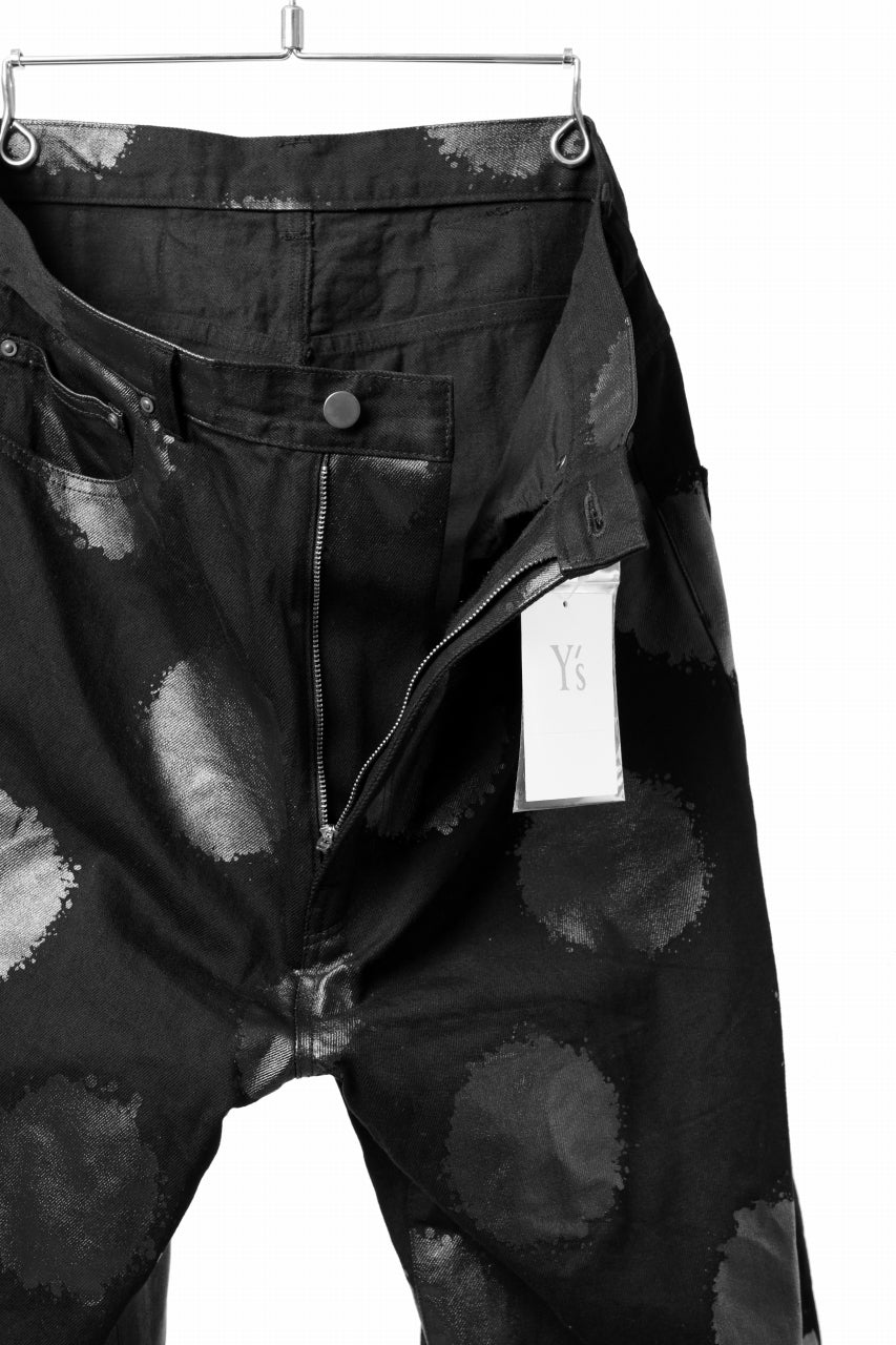 Y's.... 5POCKET JEANS / DOTS-PRINTED DENIM (BLACK) - Image 16