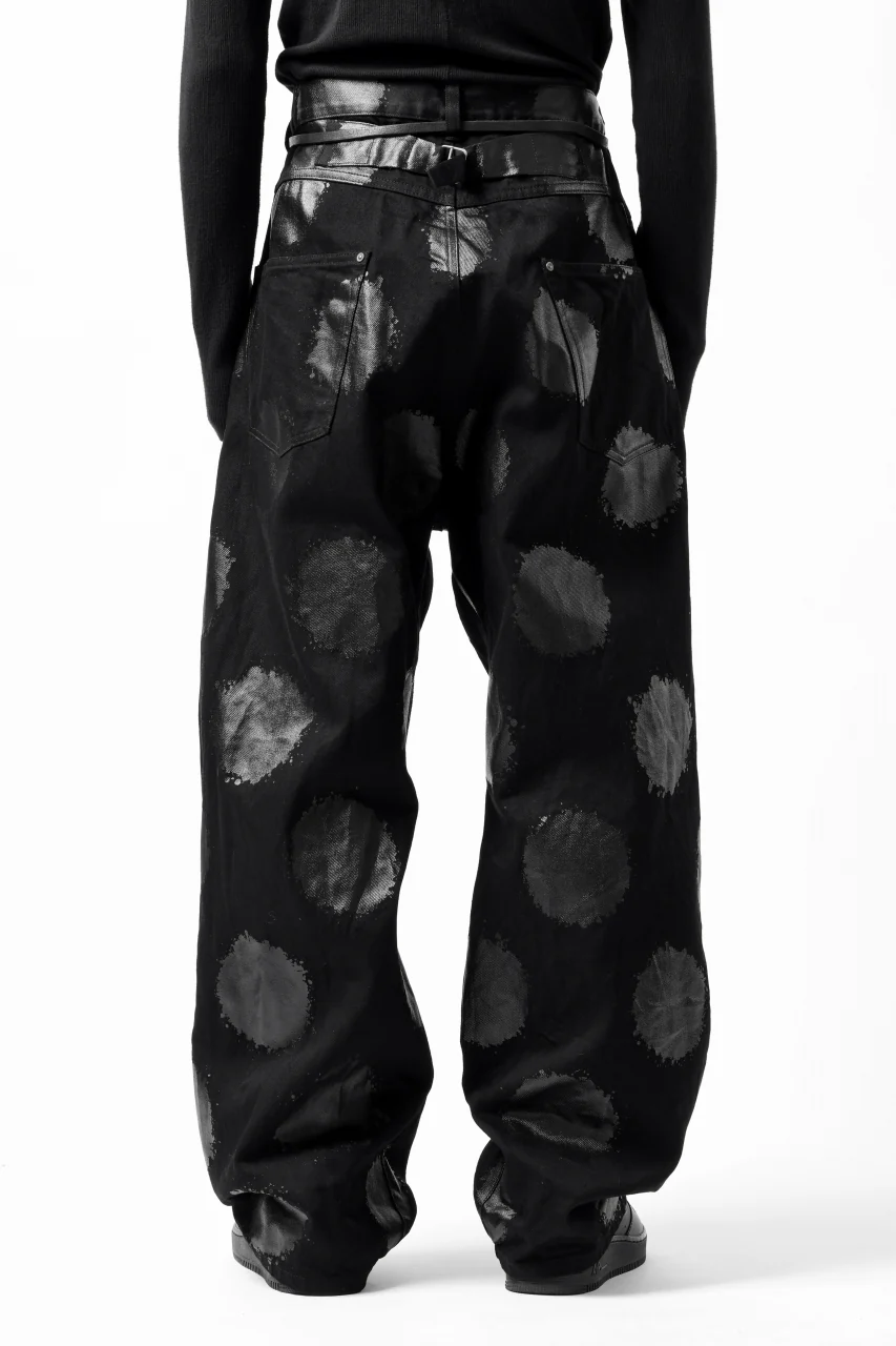 Y's.... 5POCKET JEANS / DOTS-PRINTED DENIM (BLACK) - Image 23