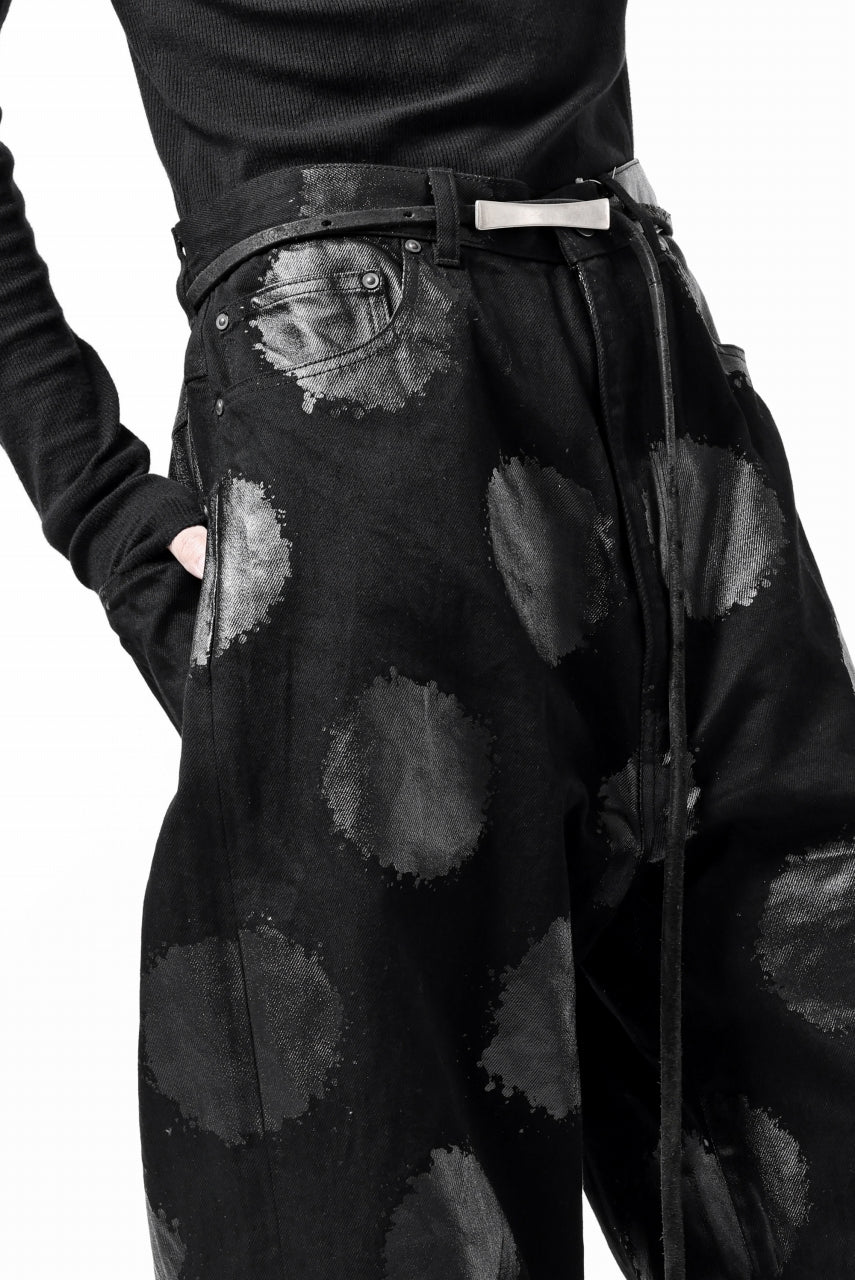 Y's.... 5POCKET JEANS / DOTS-PRINTED DENIM (BLACK) - Image 30