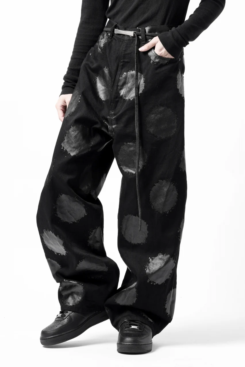 Y's.... 5POCKET JEANS / DOTS-PRINTED DENIM (BLACK) - Image 37