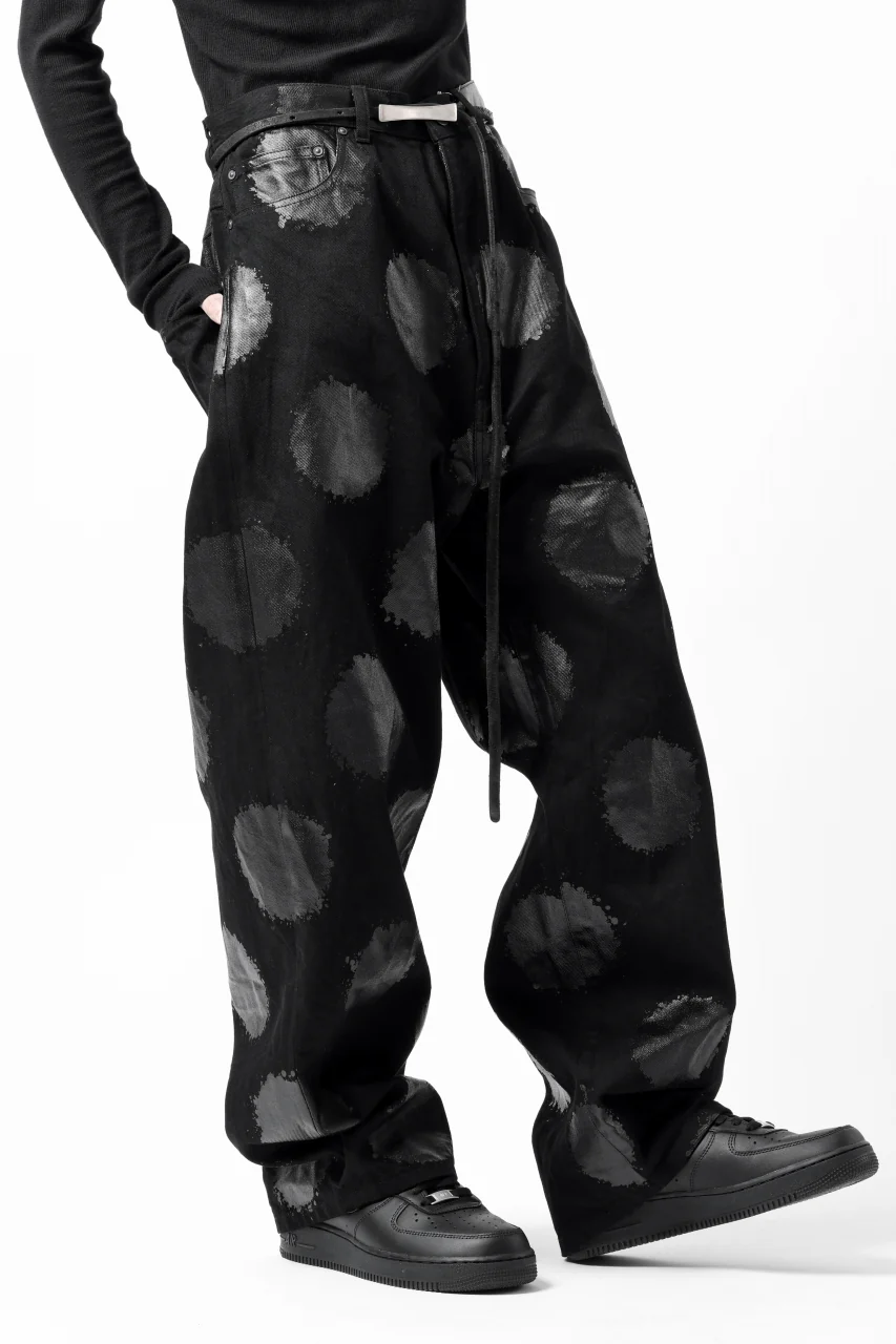 Y's.... 5POCKET JEANS / DOTS-PRINTED DENIM (BLACK) - Image 38