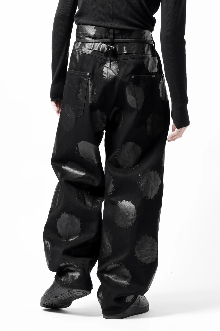 Y's.... 5POCKET JEANS / DOTS-PRINTED DENIM (BLACK) - Image 39