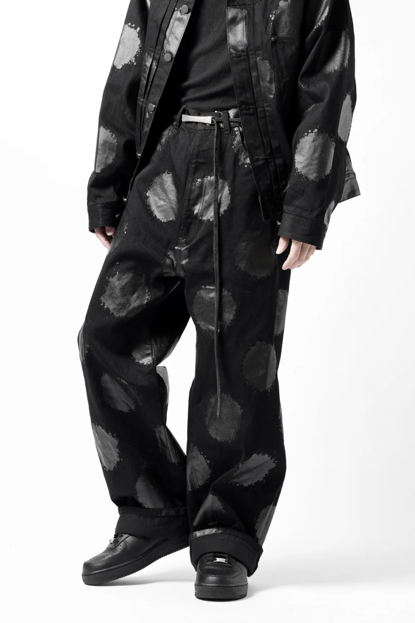 Y's.... 5POCKET JEANS / DOTS-PRINTED DENIM (BLACK) - Image 44