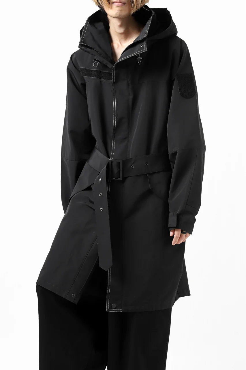 Y's.... ANORAK COAT / GROSGRAIN (BLACK) - Image 3