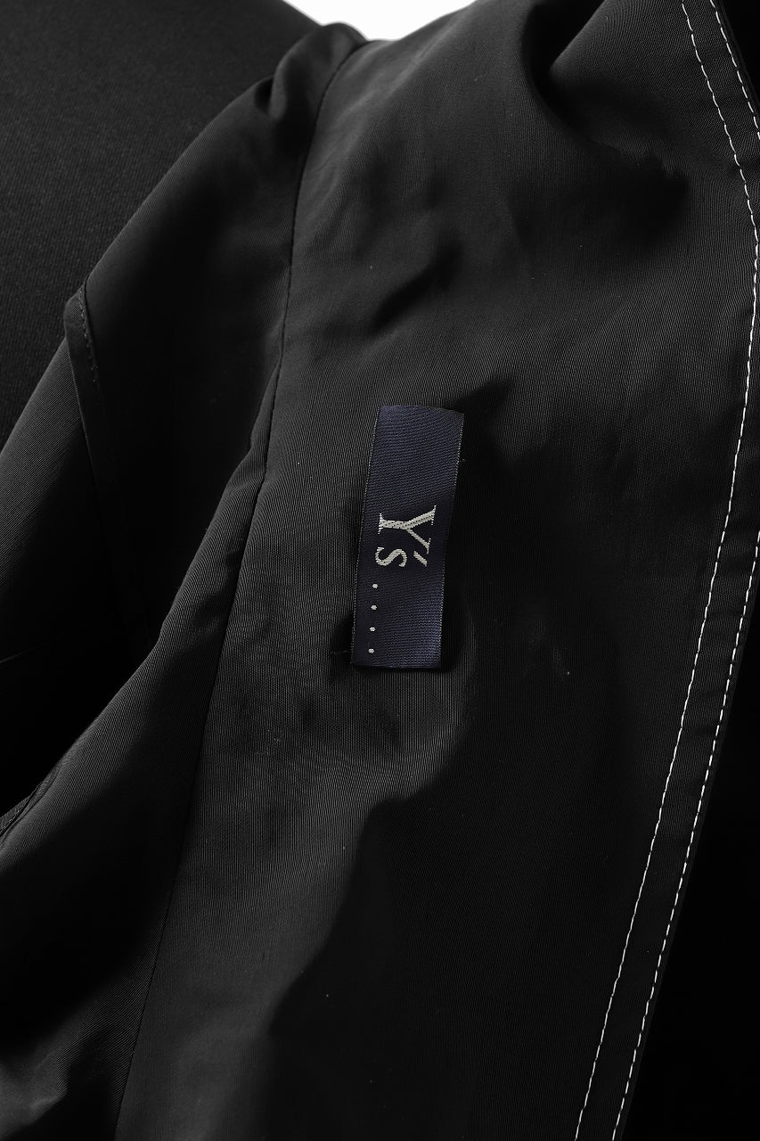 Y's.... ANORAK COAT / GROSGRAIN (BLACK) - Image 37