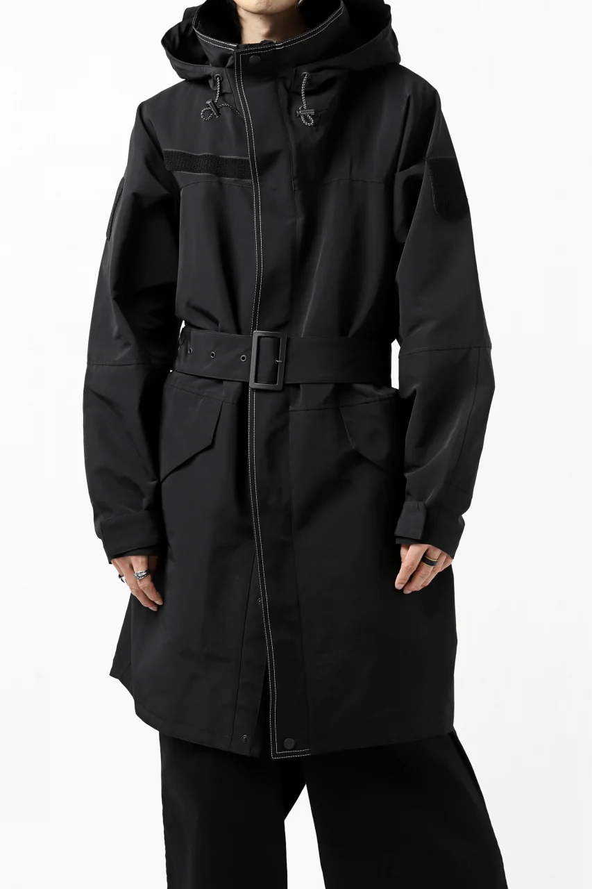 Y's.... ANORAK COAT / GROSGRAIN (BLACK) - Image 5