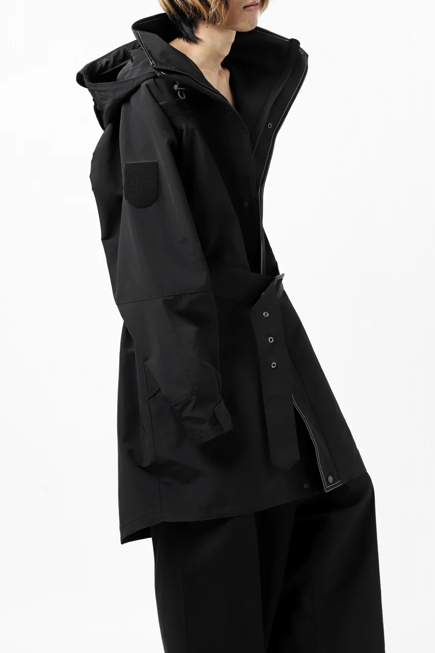 Y's.... ANORAK COAT / GROSGRAIN (BLACK) - Image 8