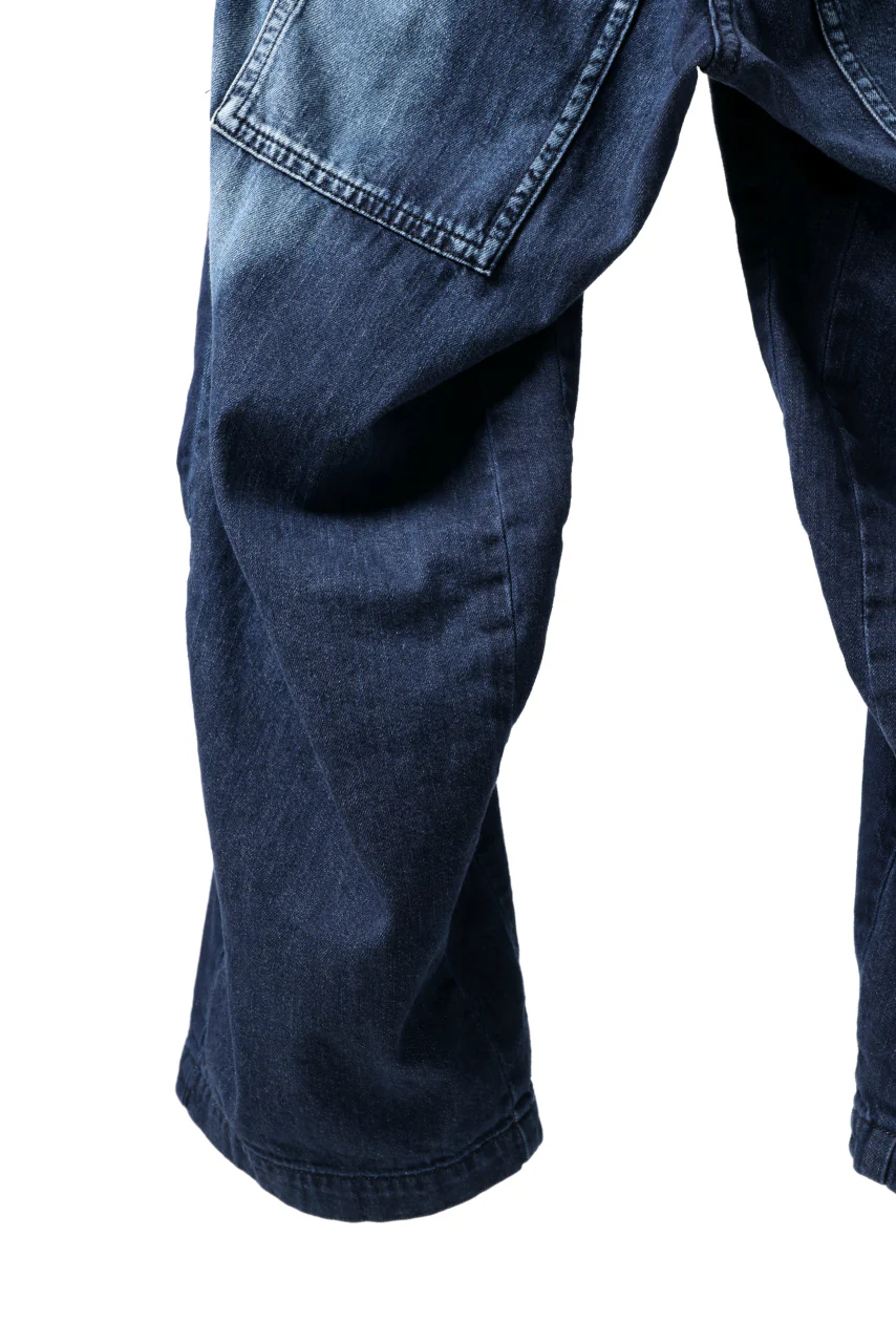 Y's BACK TWO TUCK PANTS / 8oz SPOTTED HORSE CRAFT DENIM (INDIGO) - Image 5