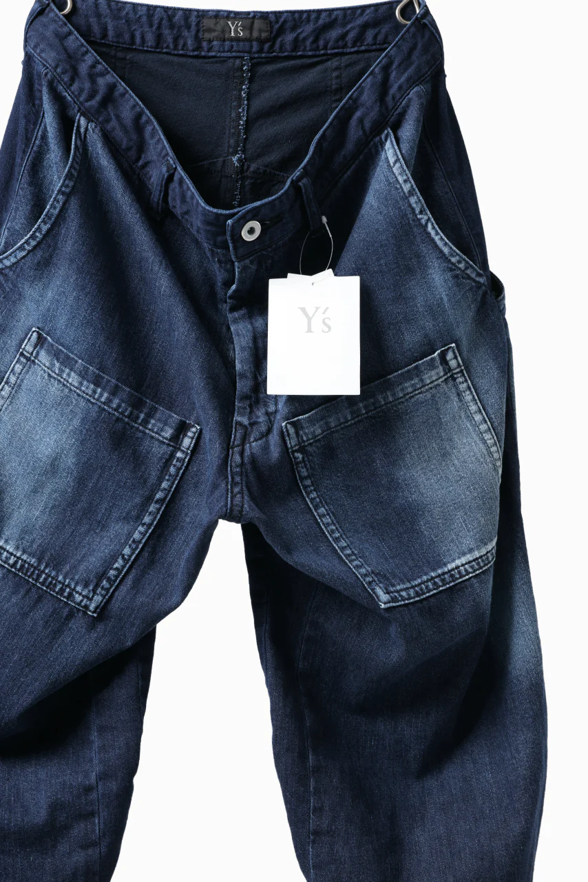 Y's BACK TWO TUCK PANTS / 8oz SPOTTED HORSE CRAFT DENIM (INDIGO) - Image 6