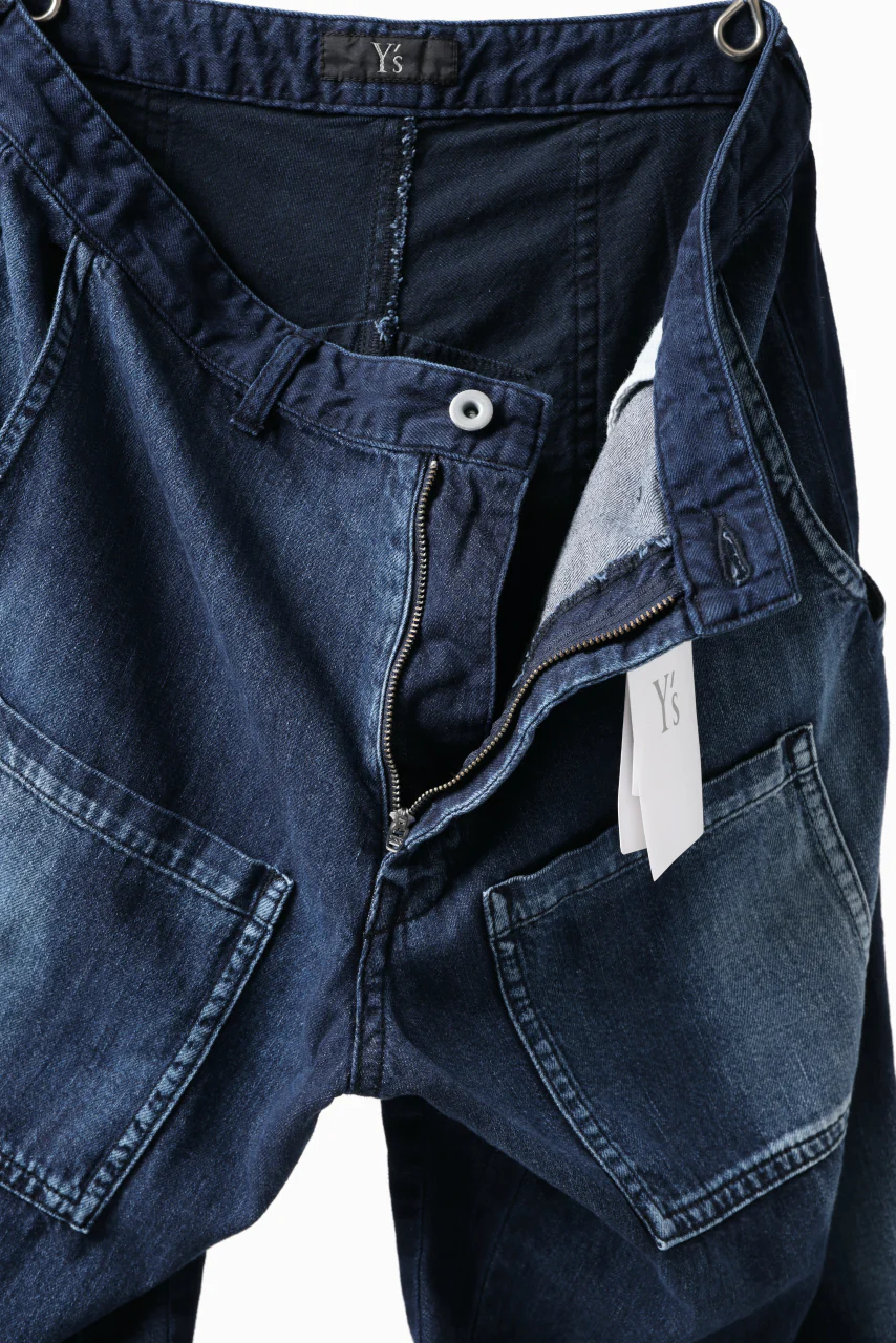 Y's BACK TWO TUCK PANTS / 8oz SPOTTED HORSE CRAFT DENIM (INDIGO) - Image 8