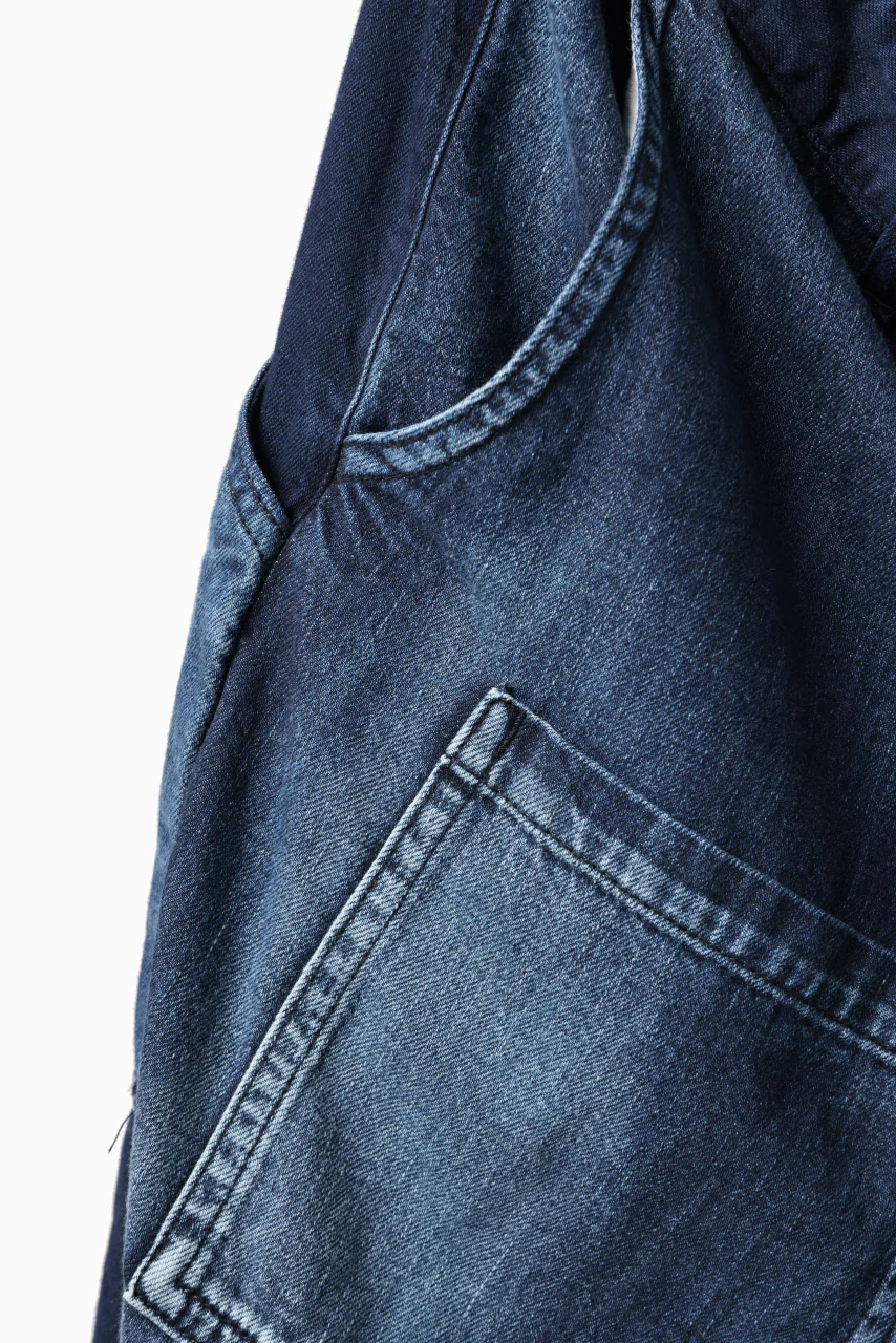 Y's BACK TWO TUCK PANTS / 8oz SPOTTED HORSE CRAFT DENIM (INDIGO) - Image 9