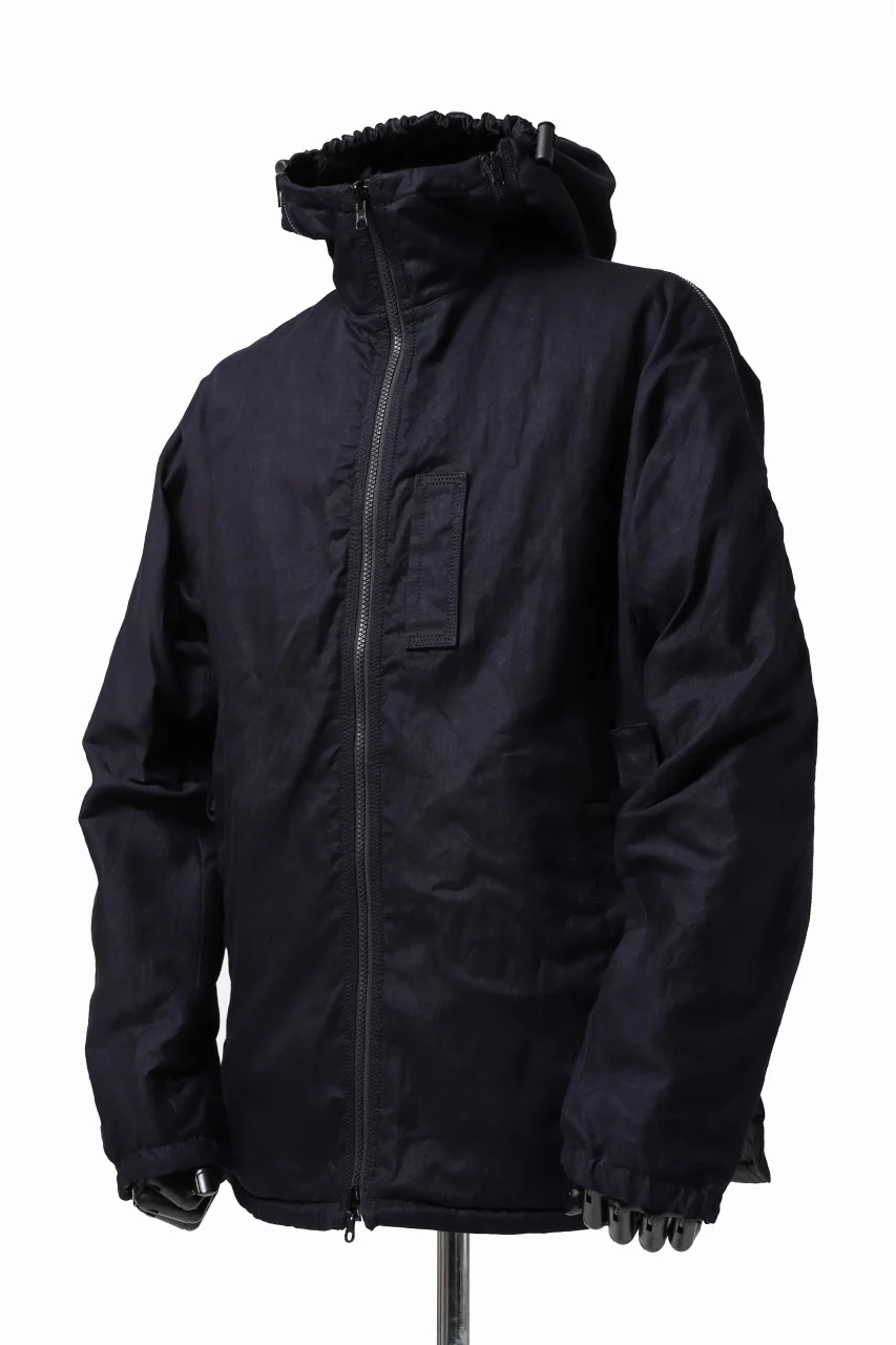 Y's BANG ON! No.117 REVERSIBLE COTTON DENIM & NYLON TWILL HOODED BLOUSON (NAVY) - Image 14