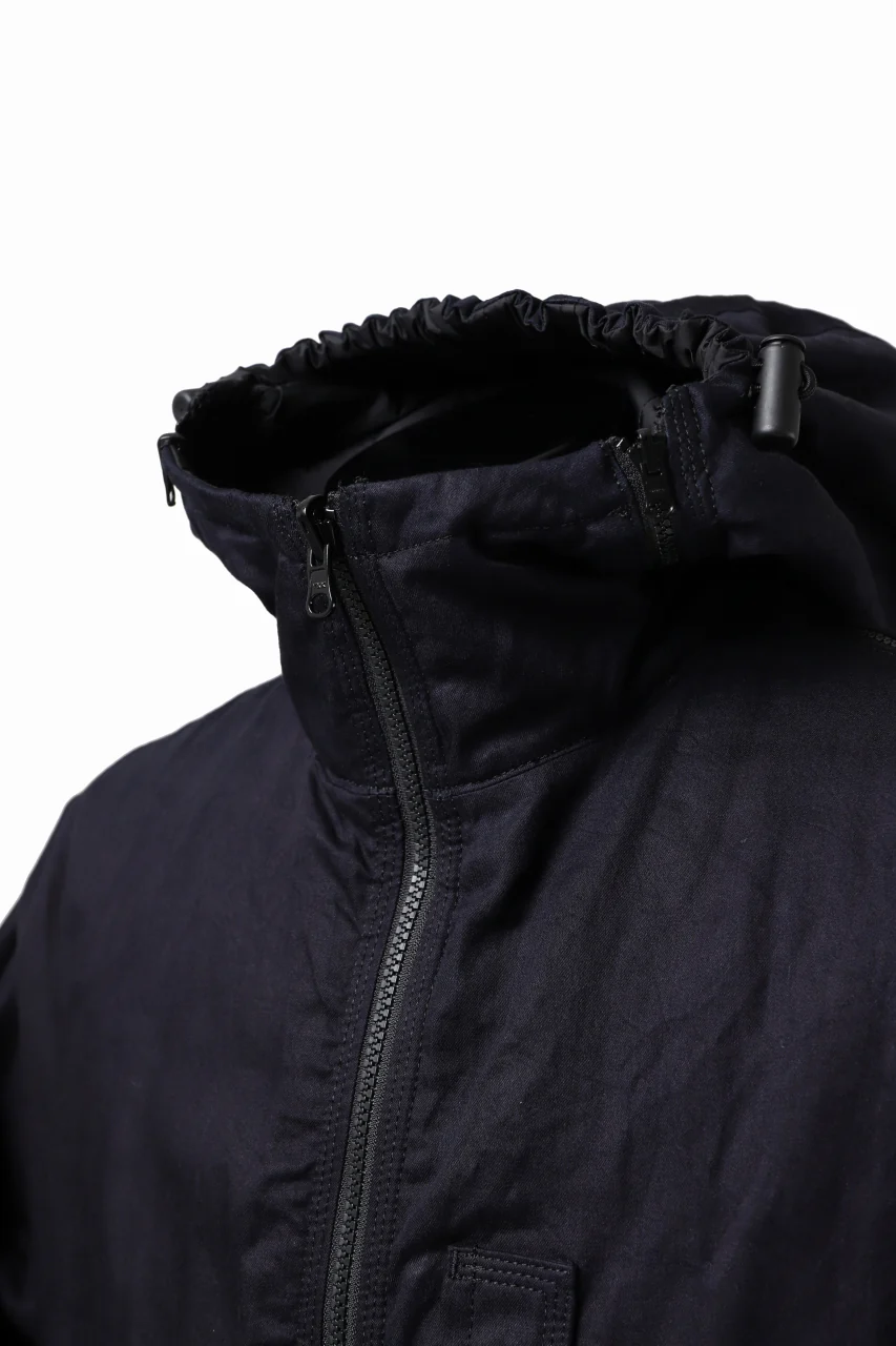 Y's BANG ON! No.117 REVERSIBLE COTTON DENIM & NYLON TWILL HOODED BLOUSON (NAVY) - Image 20