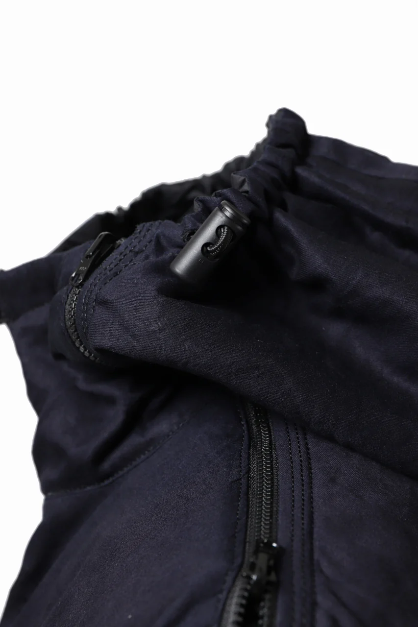 Y's BANG ON! No.117 REVERSIBLE COTTON DENIM & NYLON TWILL HOODED BLOUSON (NAVY) - Image 24