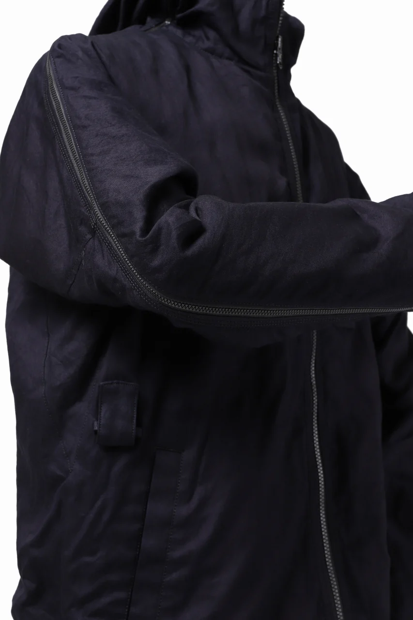Y's BANG ON! No.117 REVERSIBLE COTTON DENIM & NYLON TWILL HOODED BLOUSON (NAVY) - Image 31