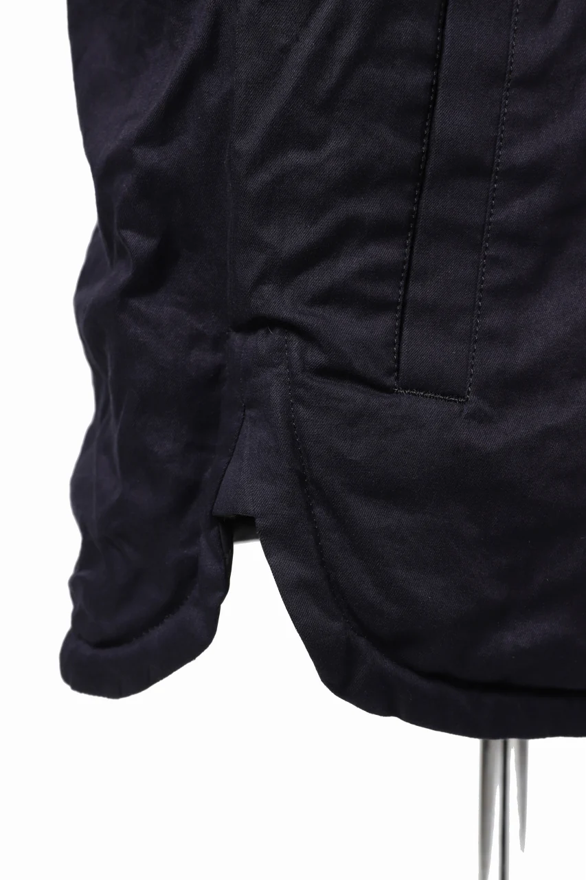 Y's BANG ON! No.117 REVERSIBLE COTTON DENIM & NYLON TWILL HOODED BLOUSON (NAVY) - Image 32