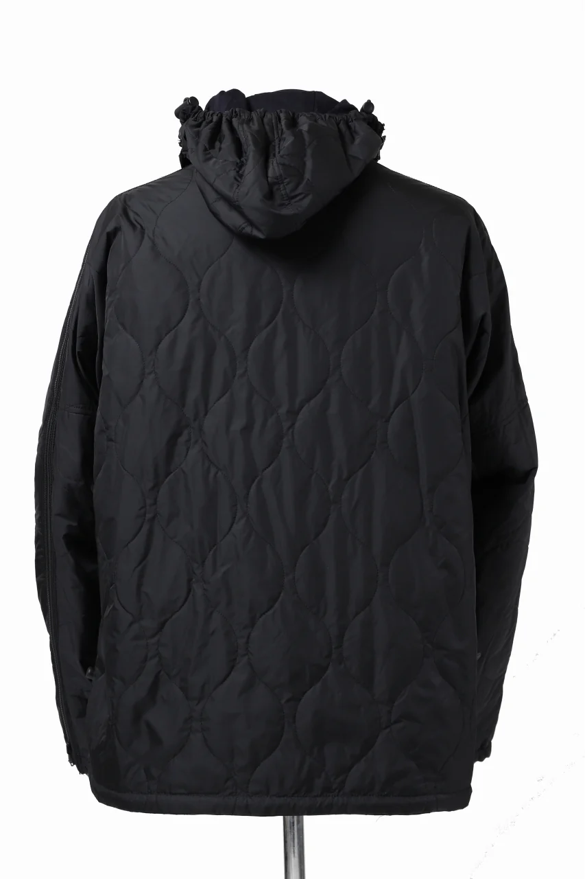 Y's BANG ON! No.117 REVERSIBLE COTTON DENIM & NYLON TWILL HOODED BLOUSON (NAVY) - Image 37