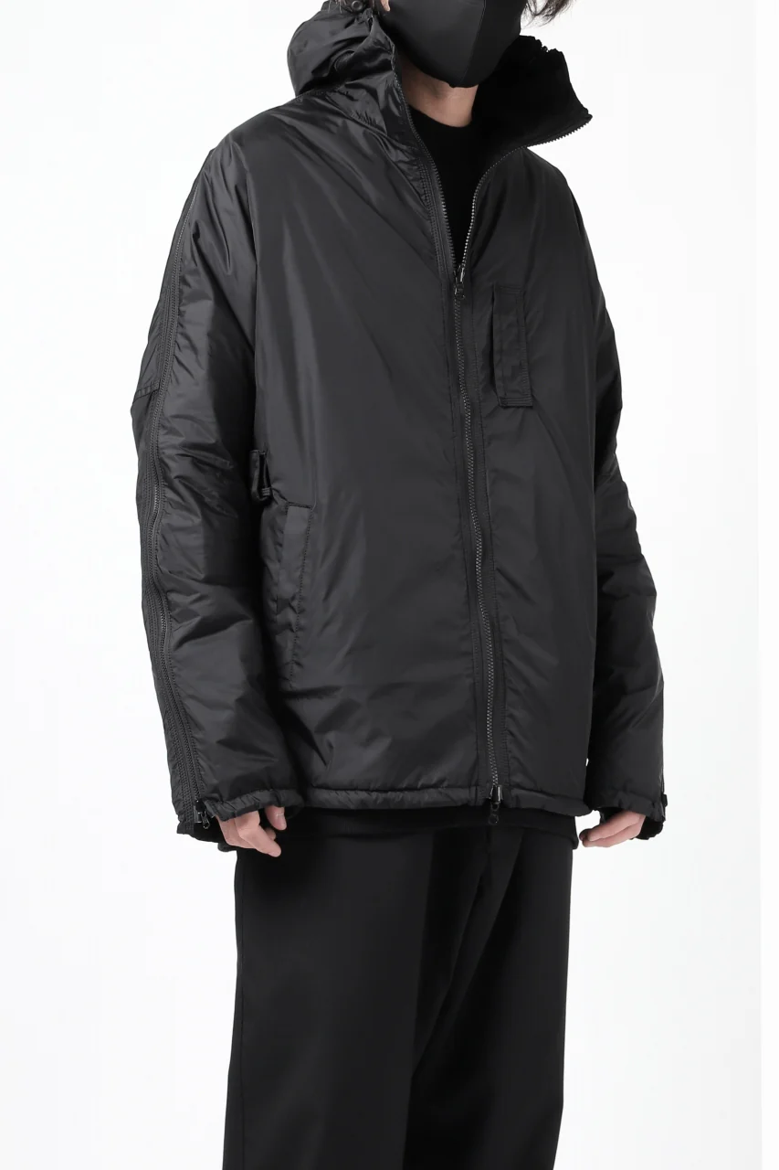 Y's BANG ON! No.117 REVERSIBLE NYLON TWILL HOODED BLOUSON (BLACK) - Image 10