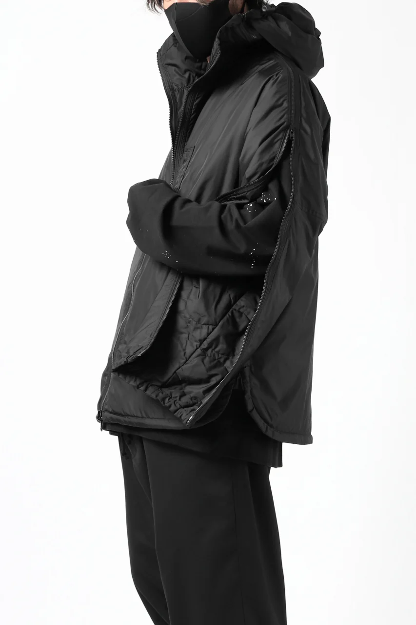 Y's BANG ON! No.117 REVERSIBLE NYLON TWILL HOODED BLOUSON (BLACK) - Image 11