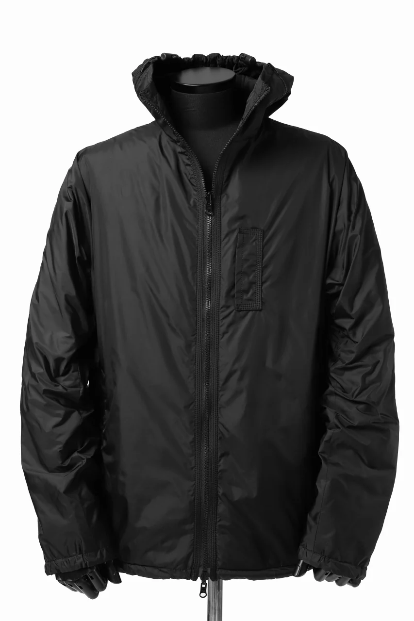 Y's BANG ON! No.117 REVERSIBLE NYLON TWILL HOODED BLOUSON (BLACK) - Image 13