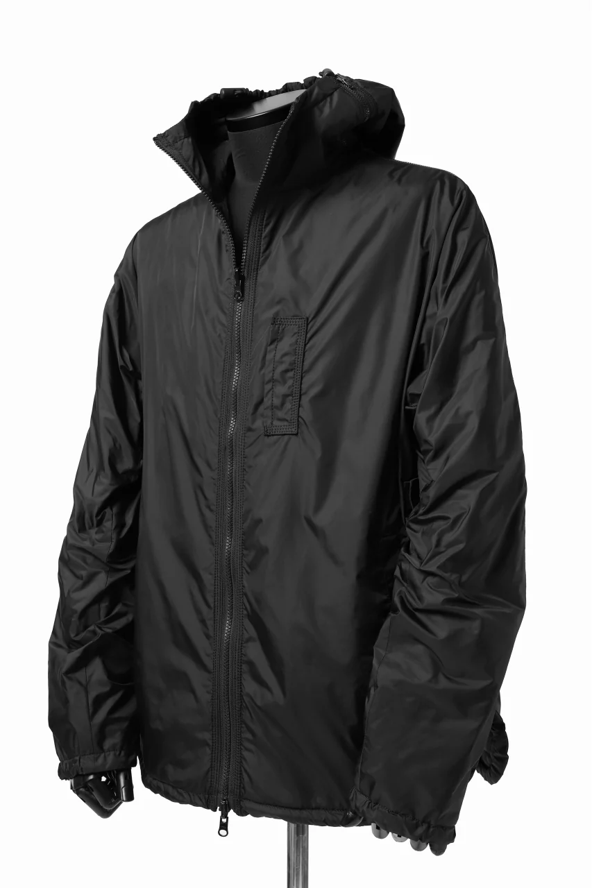 Y's BANG ON! No.117 REVERSIBLE NYLON TWILL HOODED BLOUSON (BLACK) - Image 14