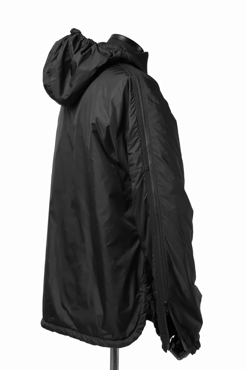 Y's BANG ON! No.117 REVERSIBLE NYLON TWILL HOODED BLOUSON (BLACK) - Image 17