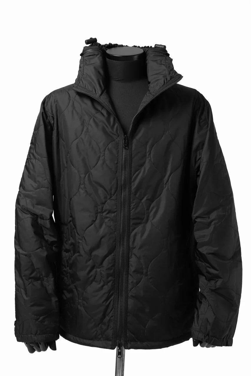 Y's BANG ON! No.117 REVERSIBLE NYLON TWILL HOODED BLOUSON (BLACK) - Image 30