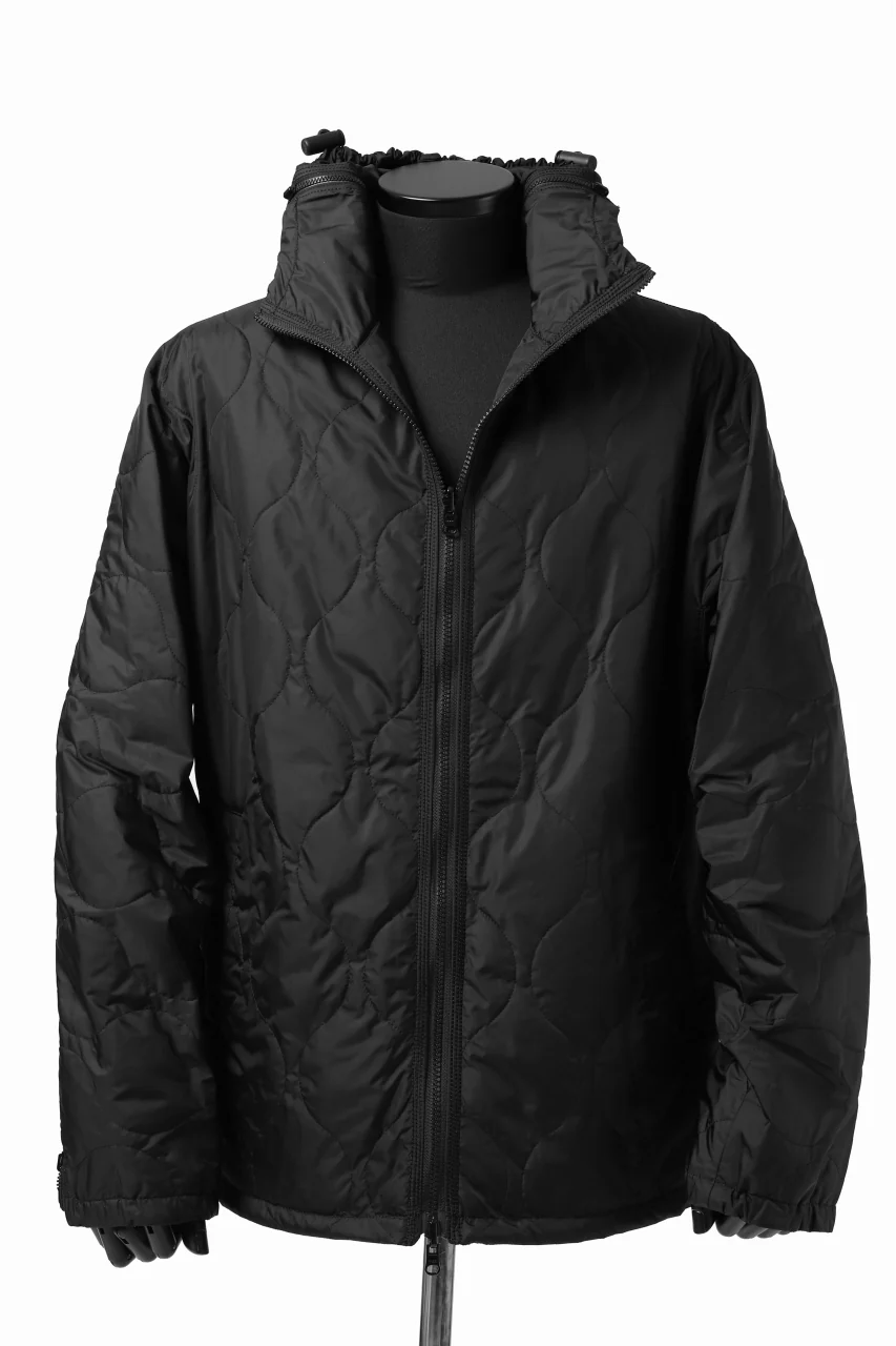 Y's BANG ON! No.117 REVERSIBLE NYLON TWILL HOODED BLOUSON (BLACK) - Image 31