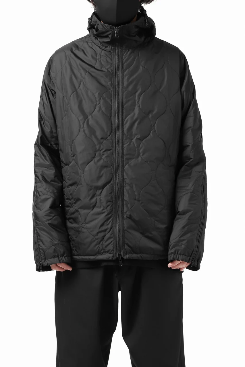Y's BANG ON! No.117 REVERSIBLE NYLON TWILL HOODED BLOUSON (BLACK) - Image 7